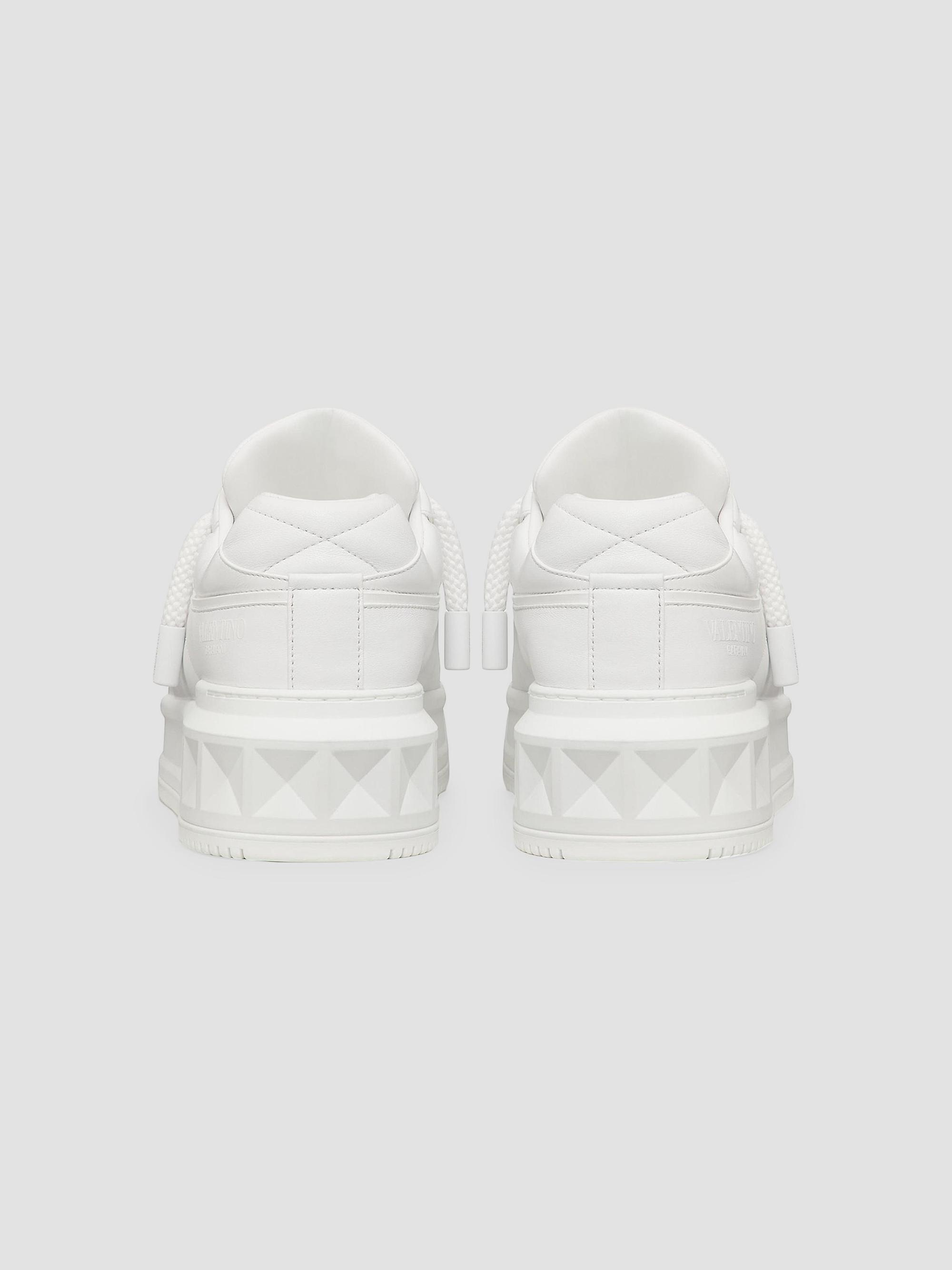 Valentino Garavani One Stud XL Nappa Leather Low Top Sneakers