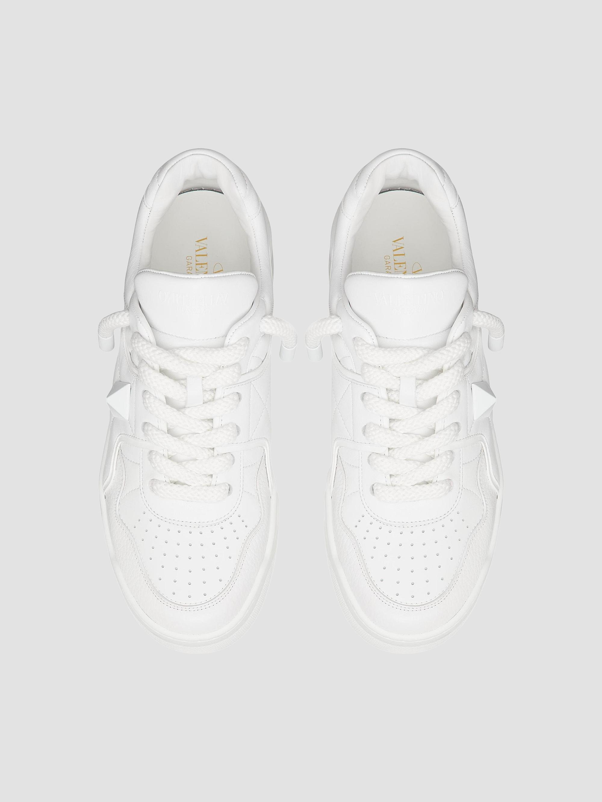 Valentino Garavani One Stud XL Nappa Leather Low Top Sneakers