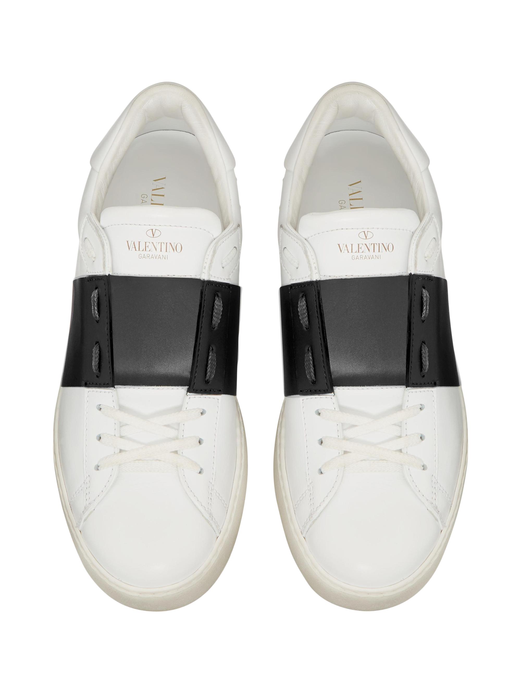 Valentino Garavani Calfskin Open Sneakers | Saks Fifth Avenue
