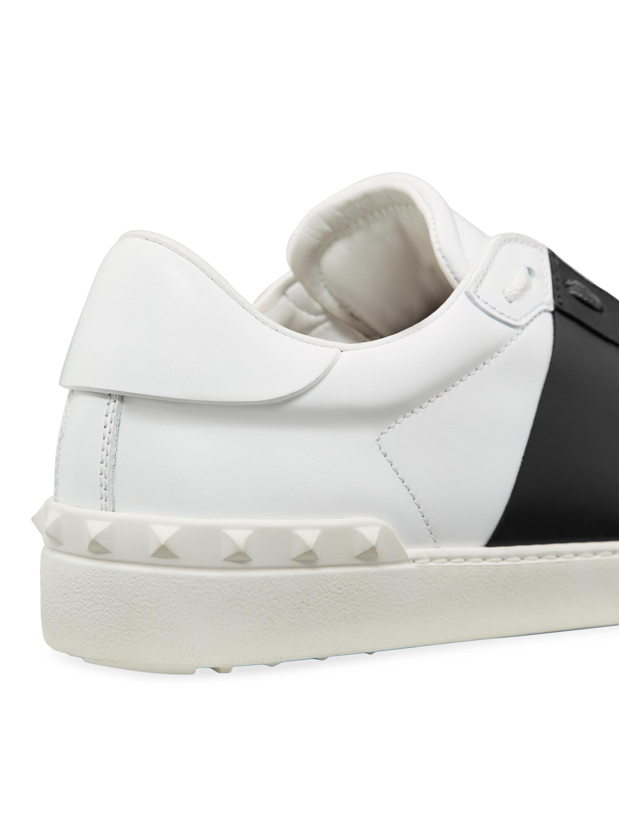 Valentino Garavani Calfskin Open Sneakers | Saks Fifth Avenue