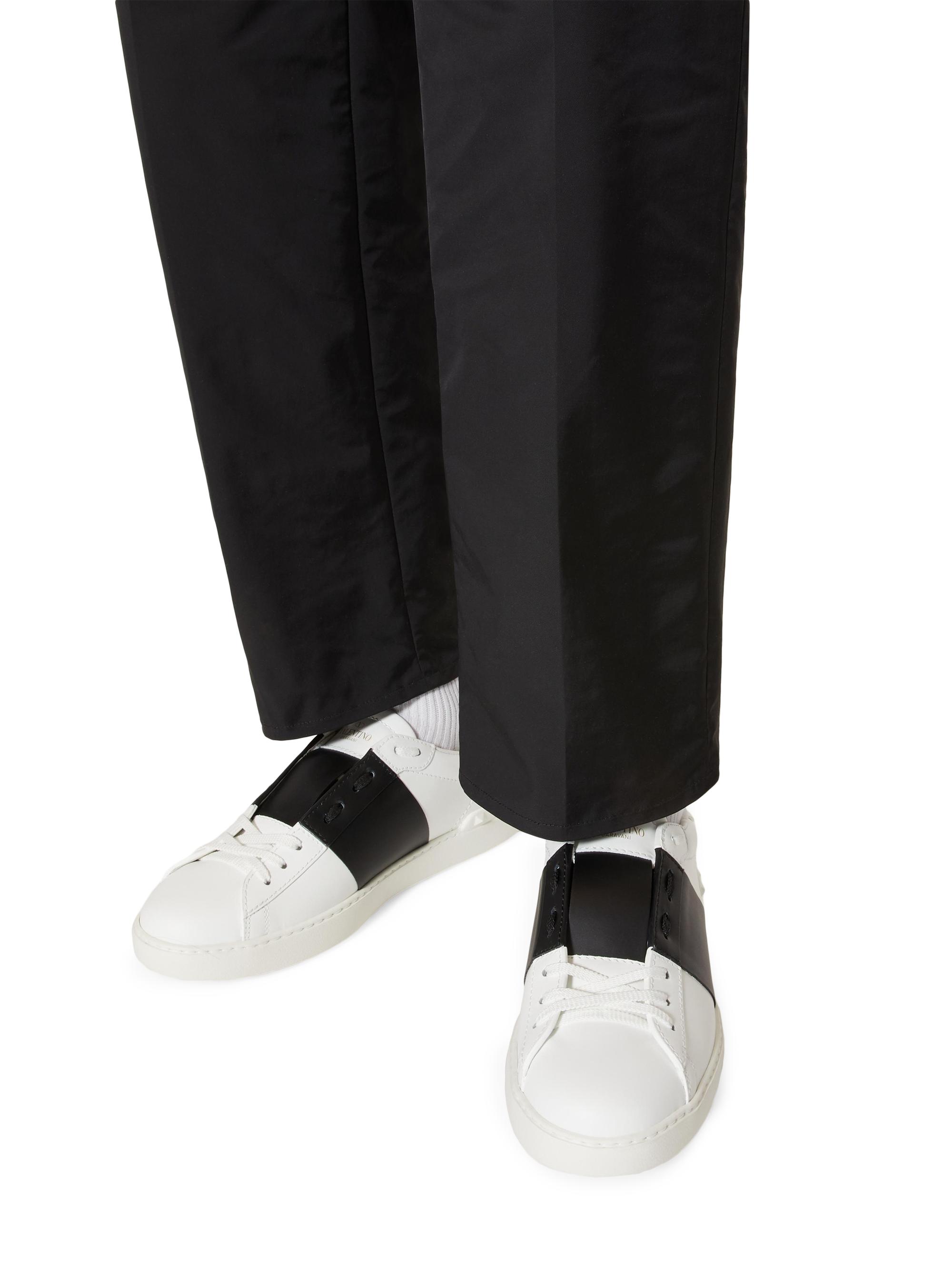 Valentino Garavani Calfskin Open Sneakers | Saks Fifth Avenue