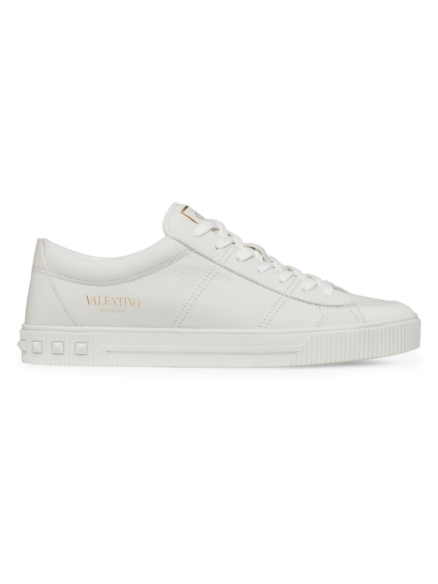 Valentino Garavani Cityplanet Calfskin Sneakers | Saks Fifth