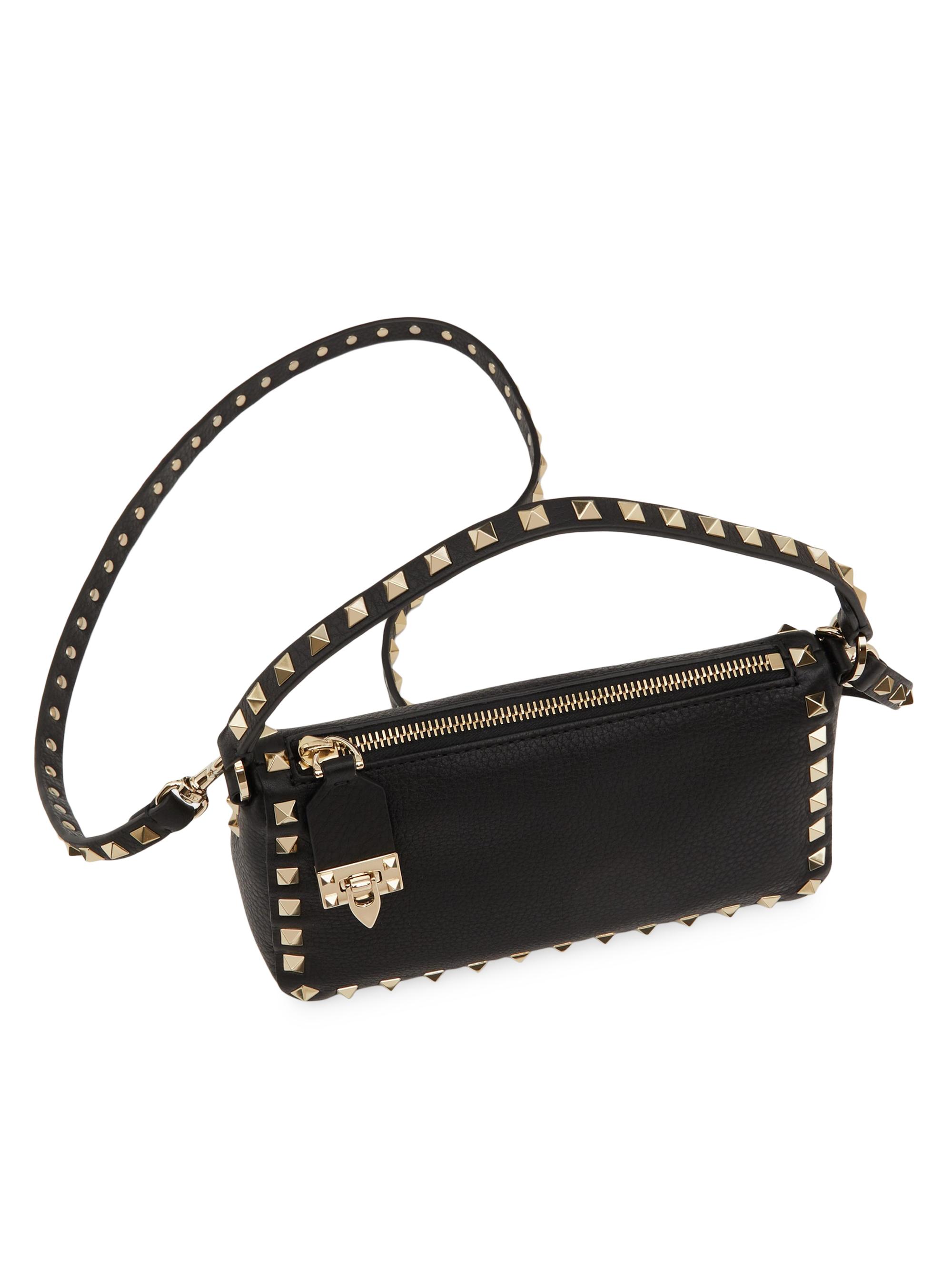 Rockstud Small leather crossbody bag