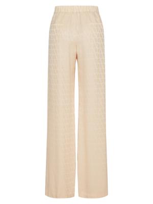 Valentino Garavani Cady Panther silk trousers - Pink
