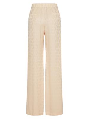 Valentino Garavani Cady Panther silk trousers - Pink