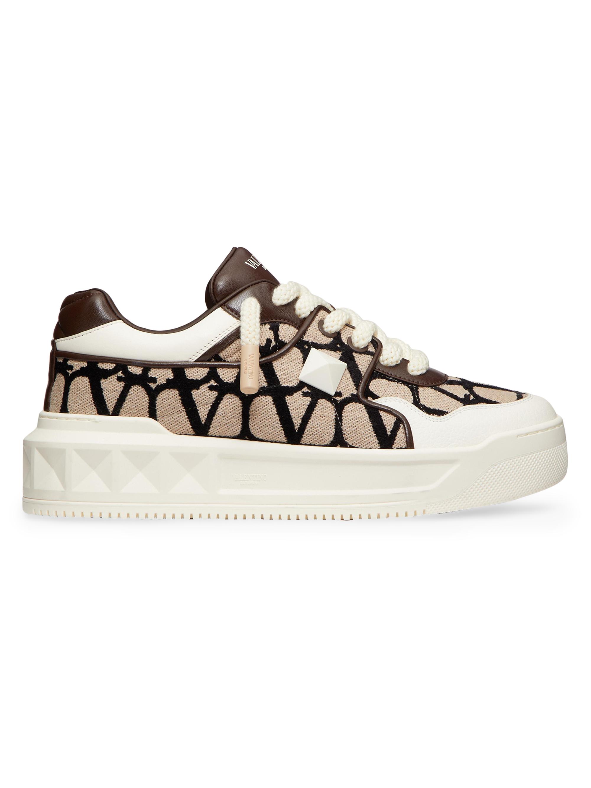 Valentino Garavani Freedots XL leather sneakers - White