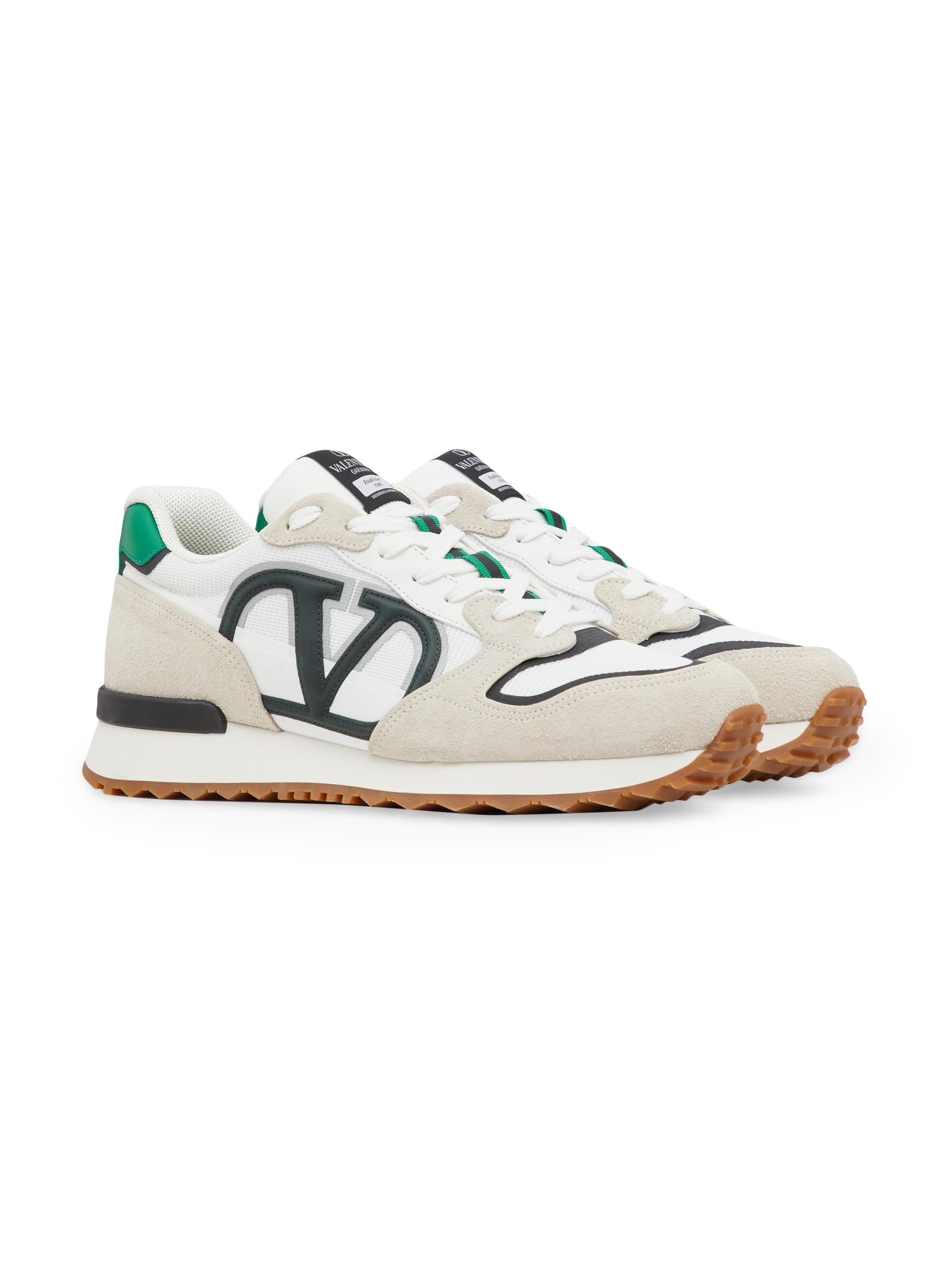 Valentino Garavani Vlogo Pace Low Top Sneakers In Split Leather