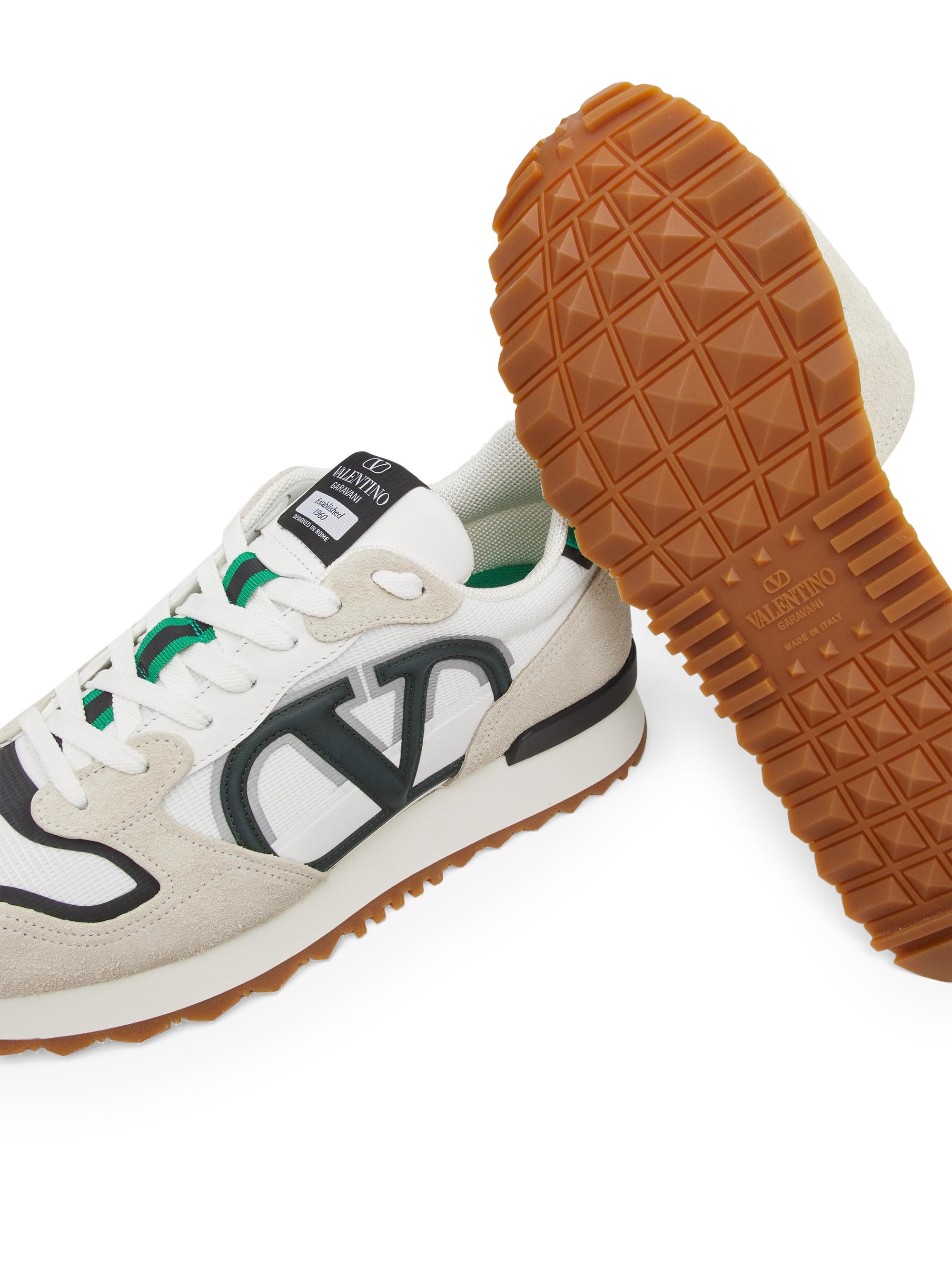 Valentino Garavani Vlogo Pace Low Top Sneakers In Split Leather