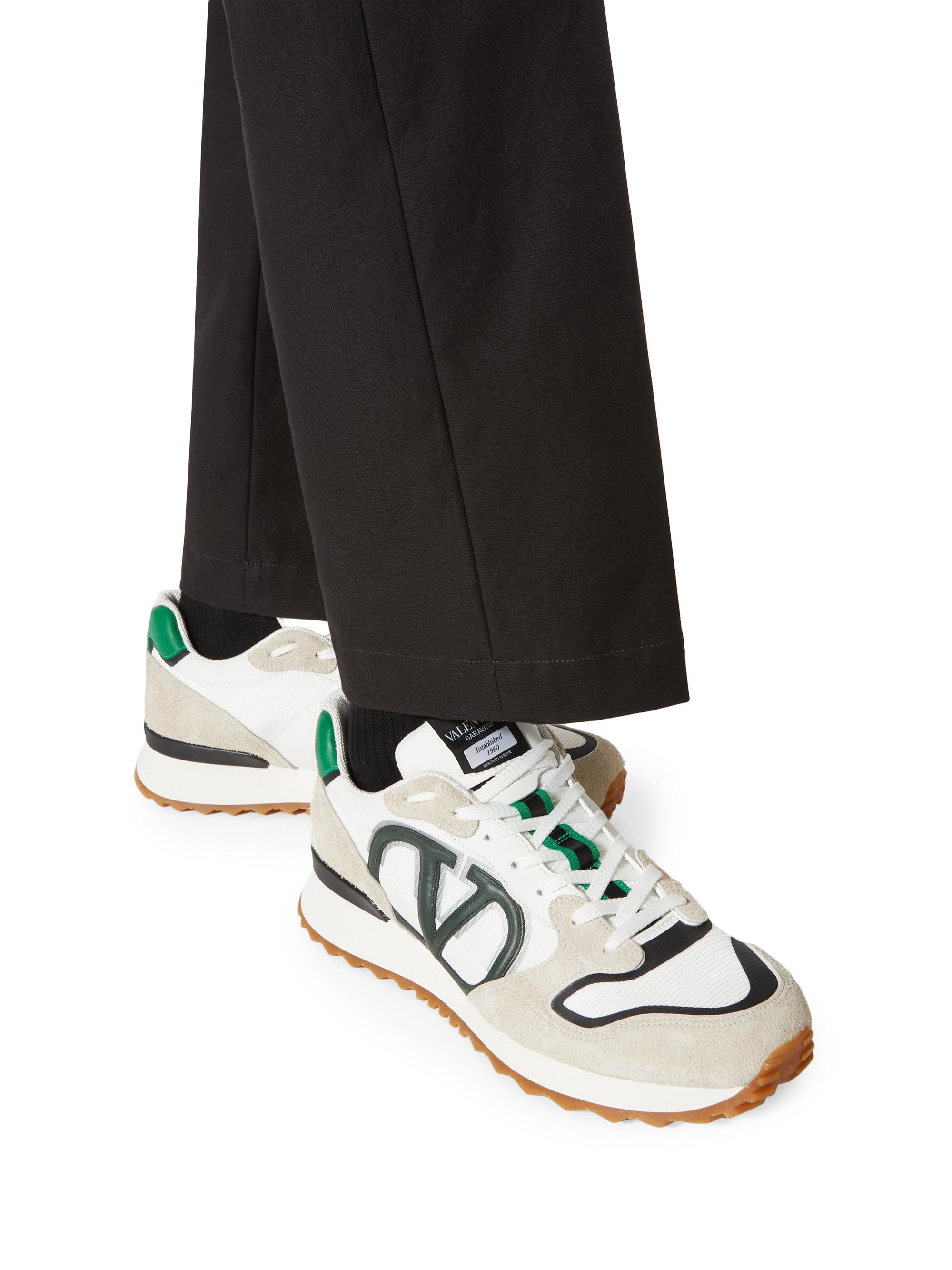 Valentino Garavani Vlogo Pace Low Top Sneakers In Split Leather