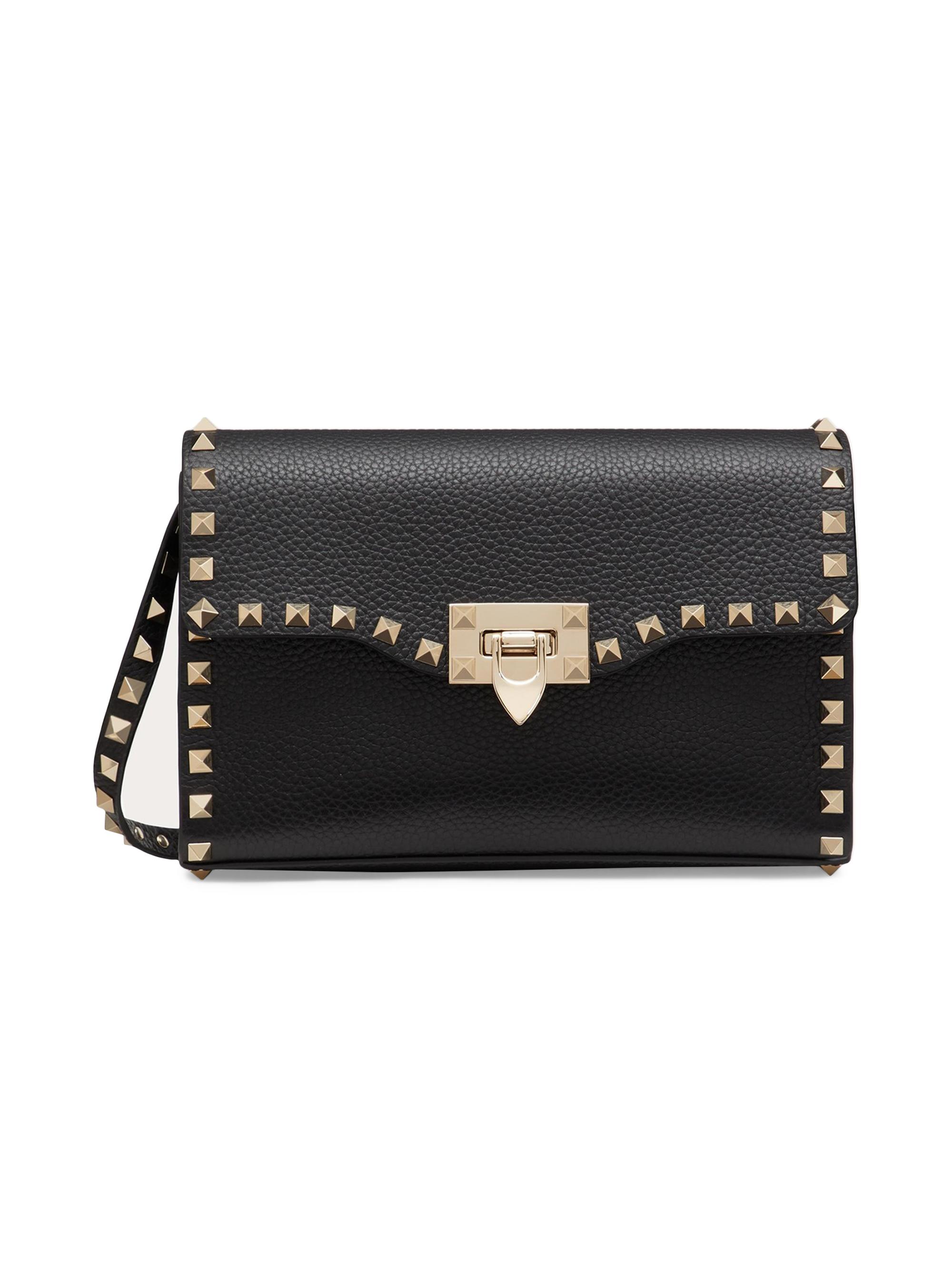 Valentino Garavani Small Rockstud Grainy Calfskin Crossbody Bag