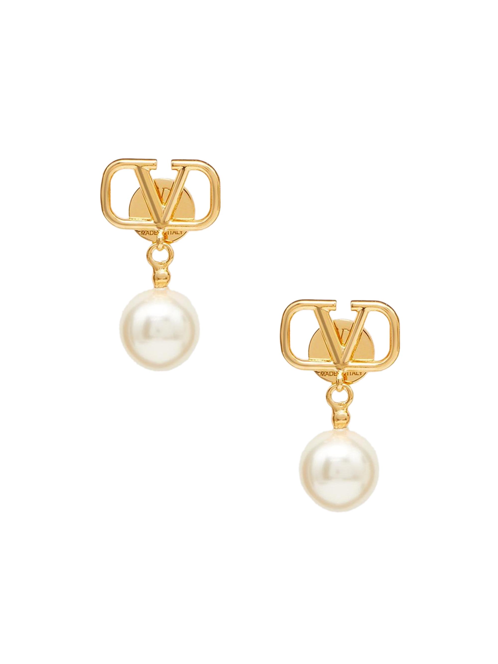Valentino Garavani VLogo Signature Earrings With Swarovski® Pearls