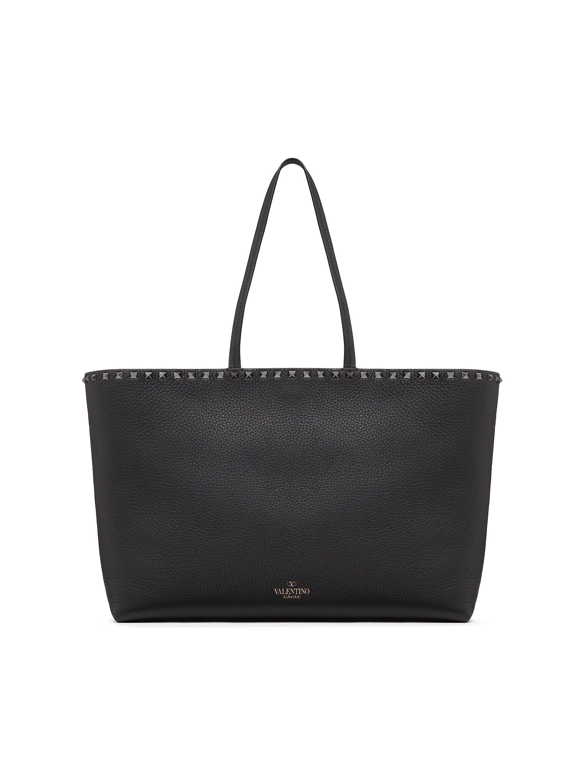 Valentino Garavani VLogo Side Shopping Bag in Nappa Calfskin