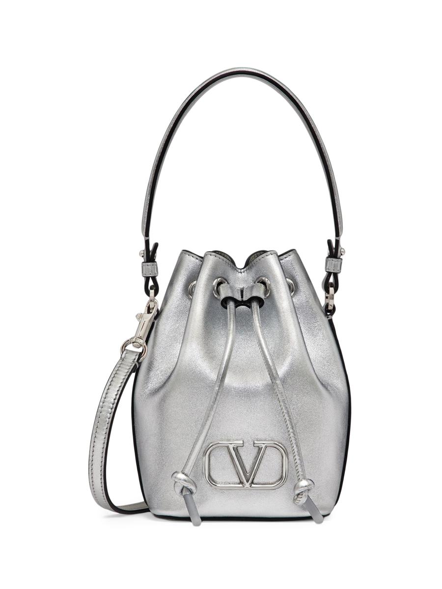 Shop Valentino Garavani Mini Vlogo Signature Bucket Bag In Shop Valentino Garavani Mini Vlogo Signature Bucket Bag In