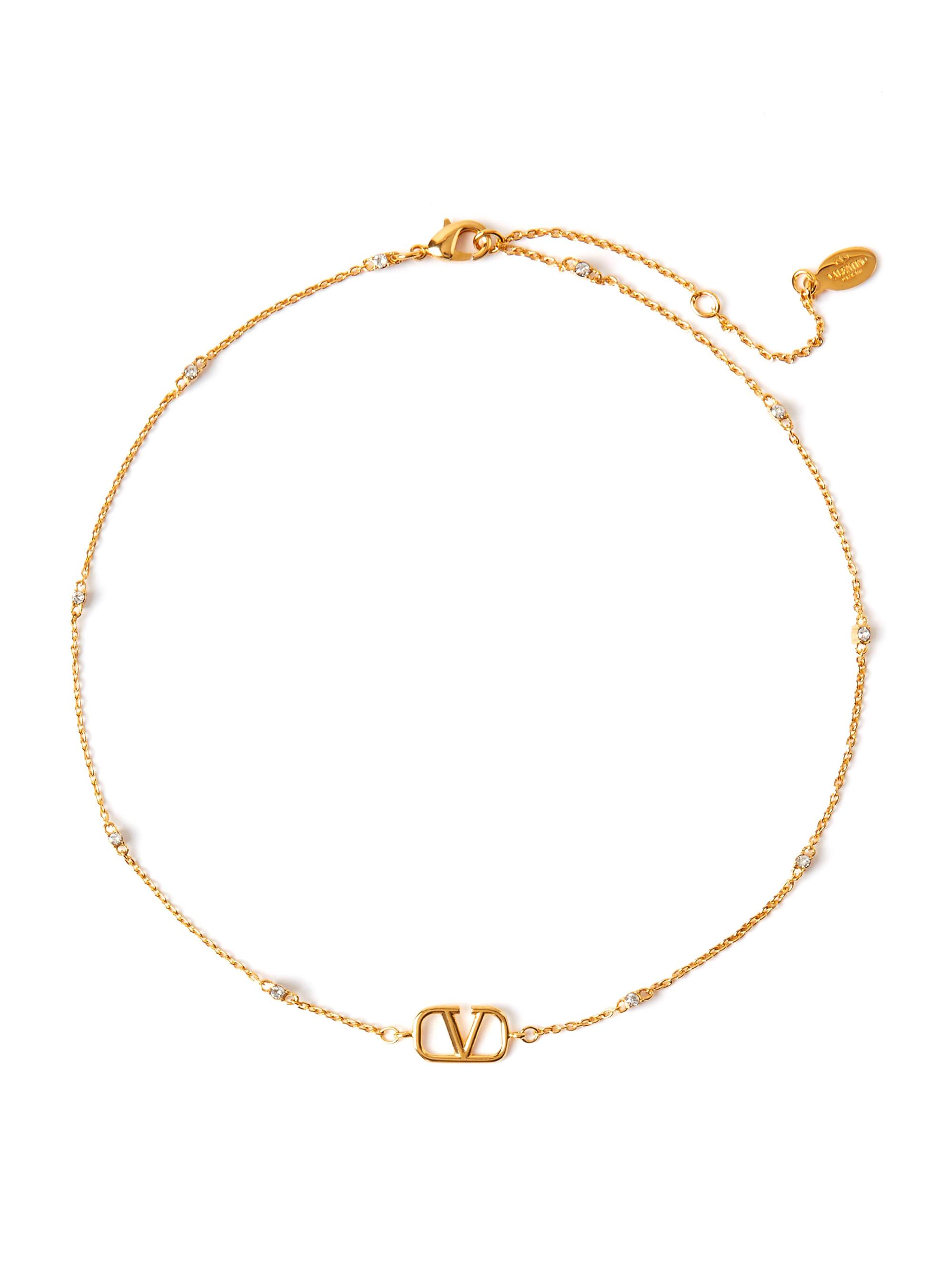 VALENTINO ゴールドロゴネックレス ヴァレンティノ VALENTINO VALENTINO ネックレス J0Q37MET Vロゴ （CS4