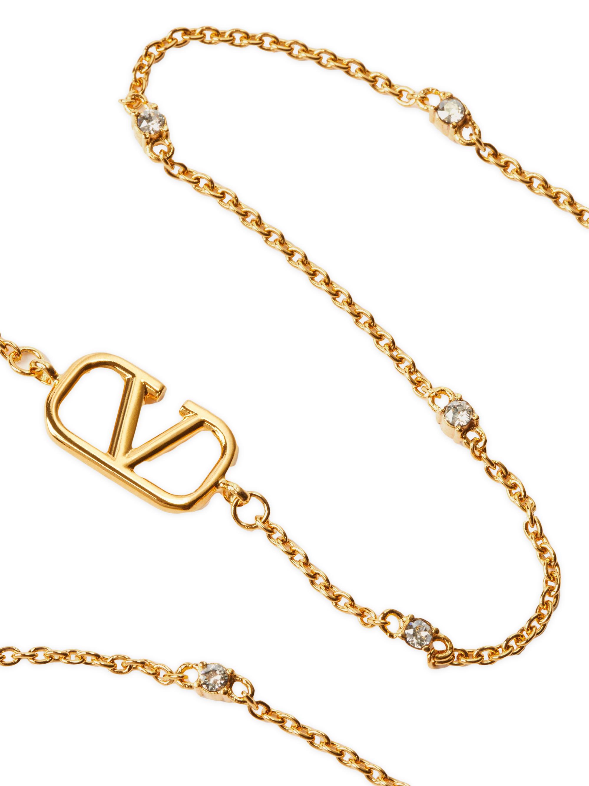 VALENTINO ネックレス 14K Gold Tri Color 5mm 24-Inch Valentino Chain