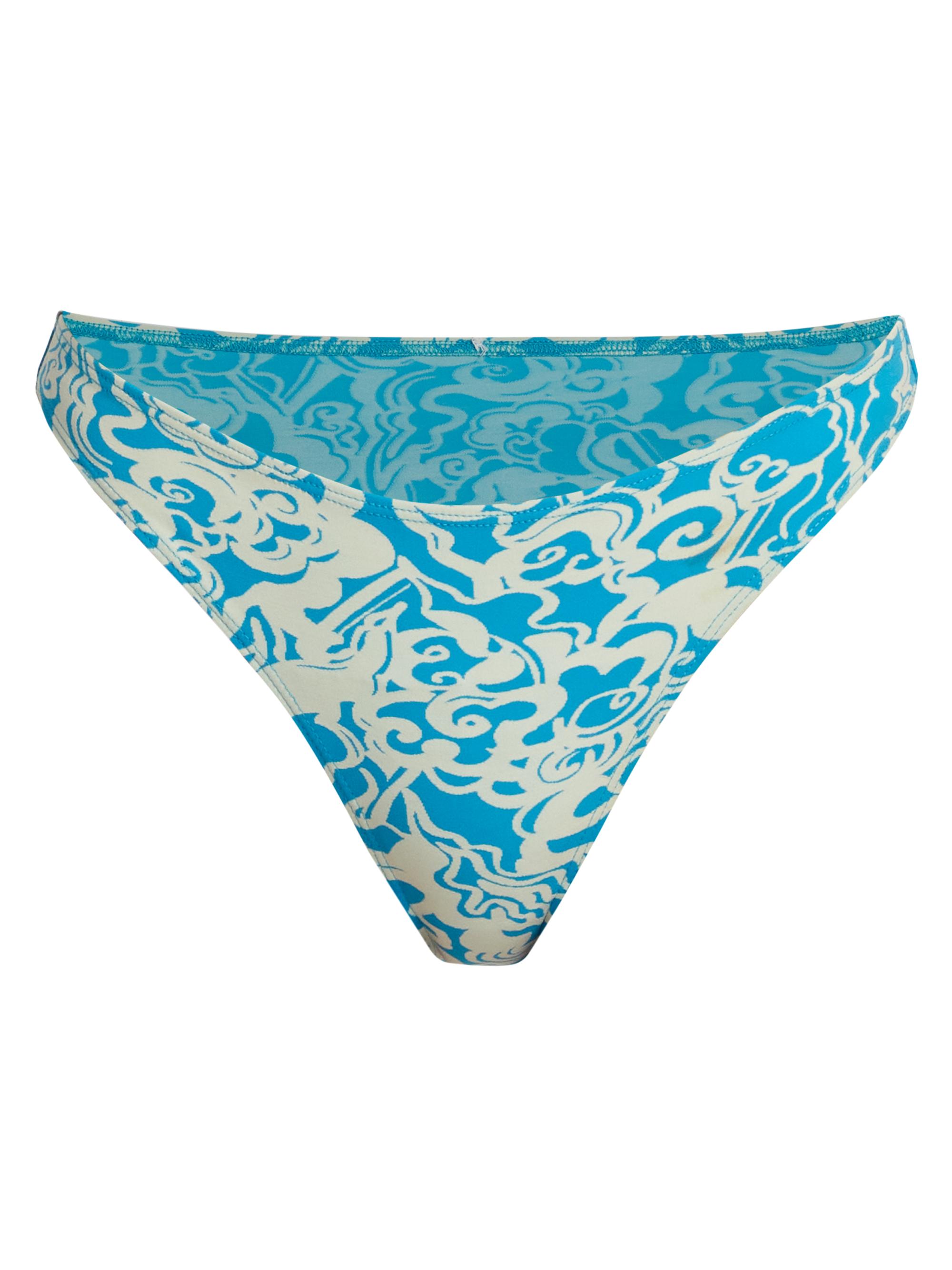 A.L.C. Women's Amber Low-Rise Bikini Bottom - Scone Blue