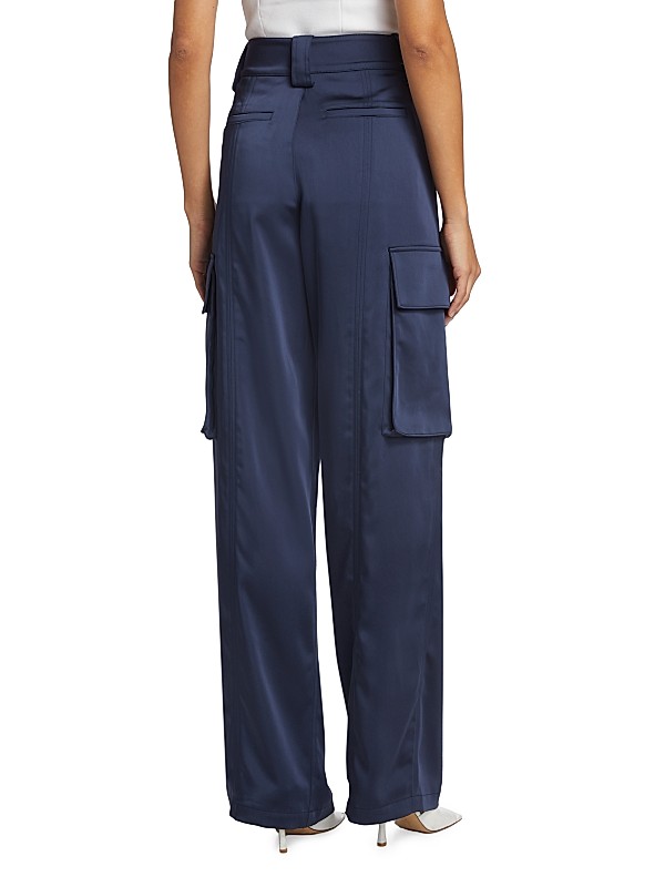 Shop A.L.C. Bryan Wide-Leg Satin Cargo Pants | Saks Fifth Avenue Shop A.L.C. Bryan Wide-Leg Satin Cargo Pants | Saks Fifth Avenue