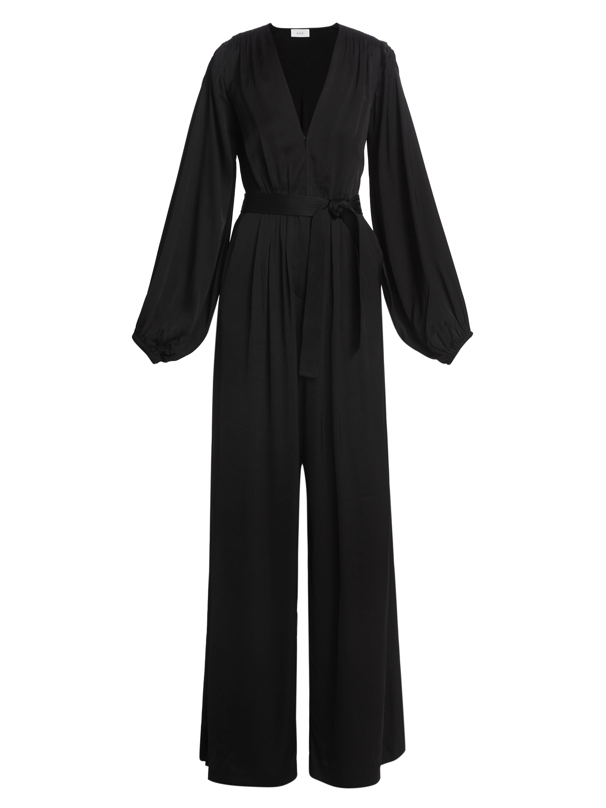 A.L.C. Women's Imogen Belted Wide-Leg Jumpsuit - Black