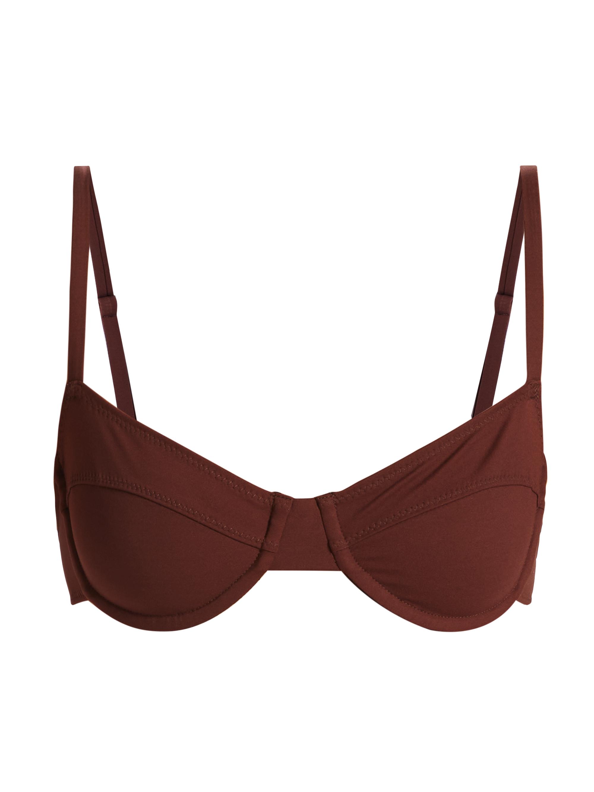 A.L.C. Women's Dylan Balconette Bikini Top - Carob