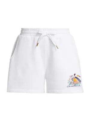 CASABLANCA - Embroidered Sweat Shorts