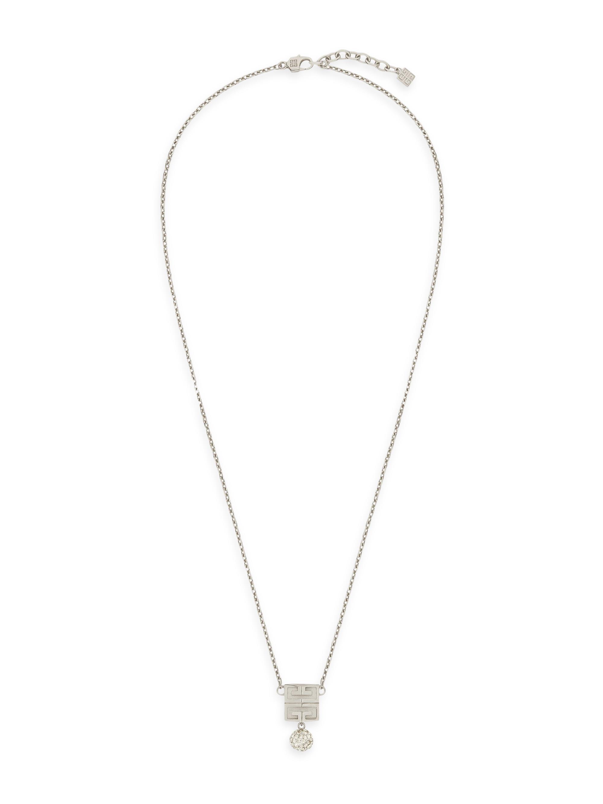 Givenchy Women's 4G Necklace In Metal With Crystals - Silvery