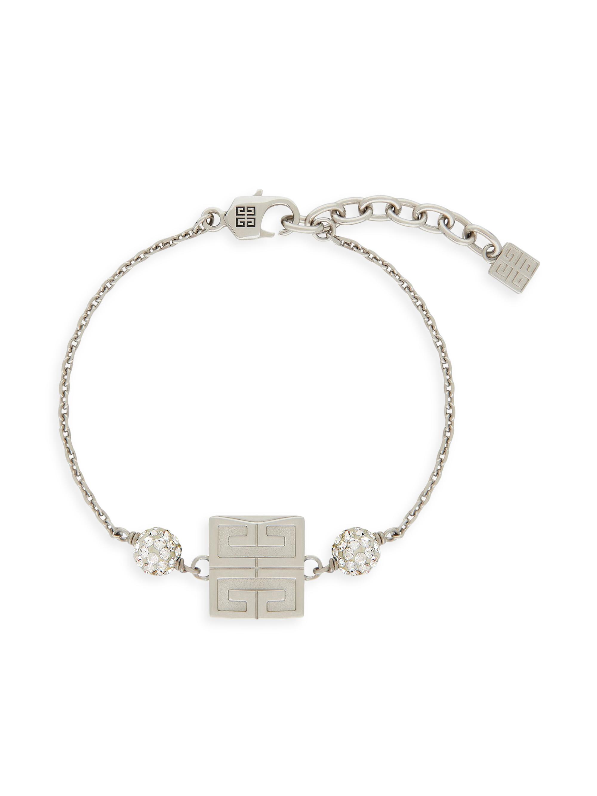 Givenchy Women's 4G Bracelet In Metal With Crystals - Silvery