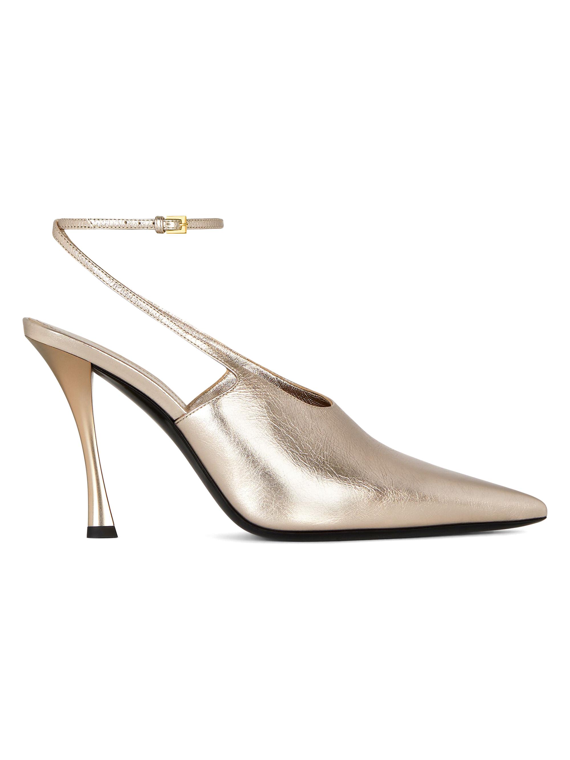 Givenchy Show Slingback Sandals In Laminated Leather Saks Fifth