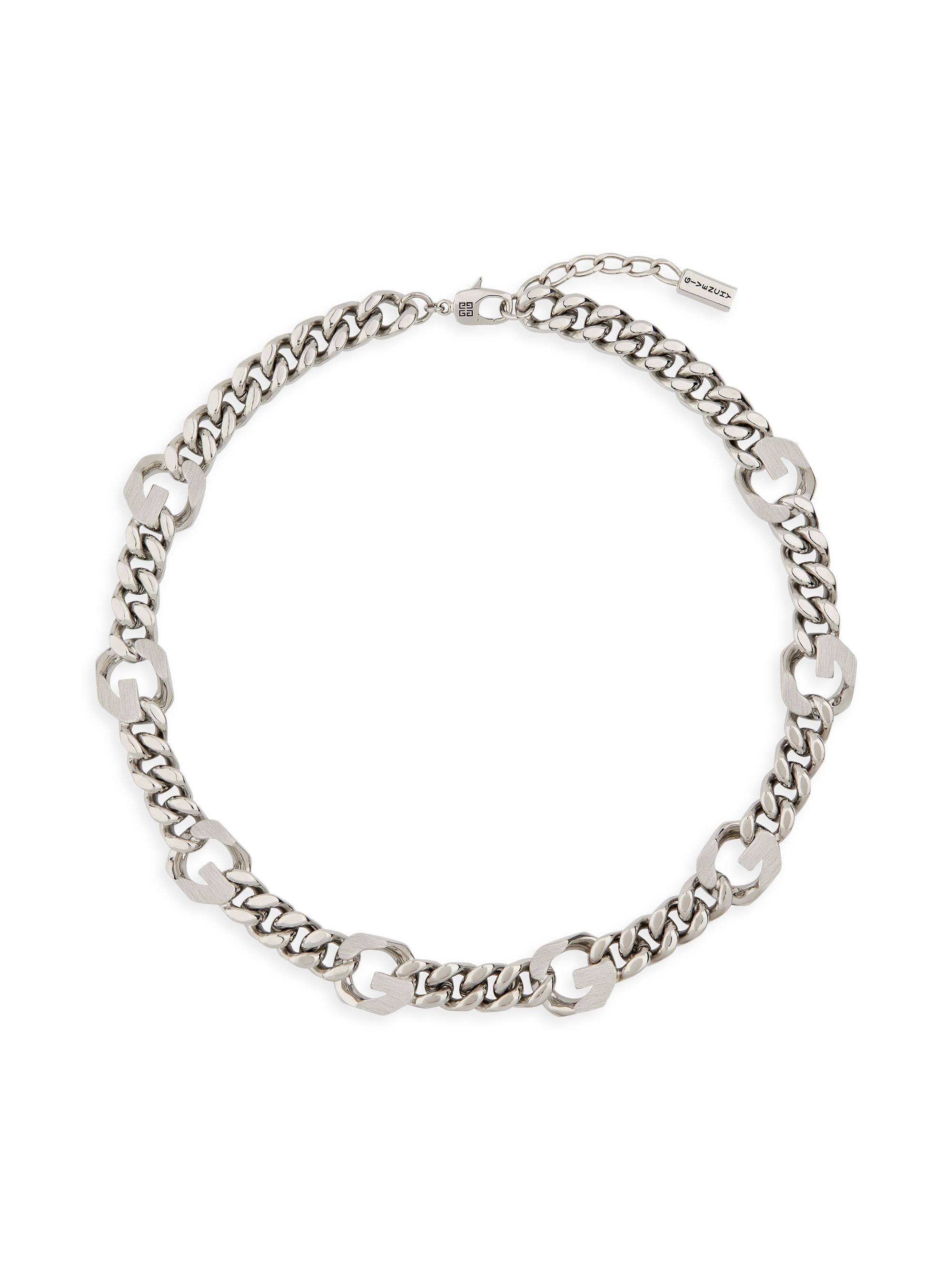 Givenchy Men's G Chain Necklace In Metal - Silvery
