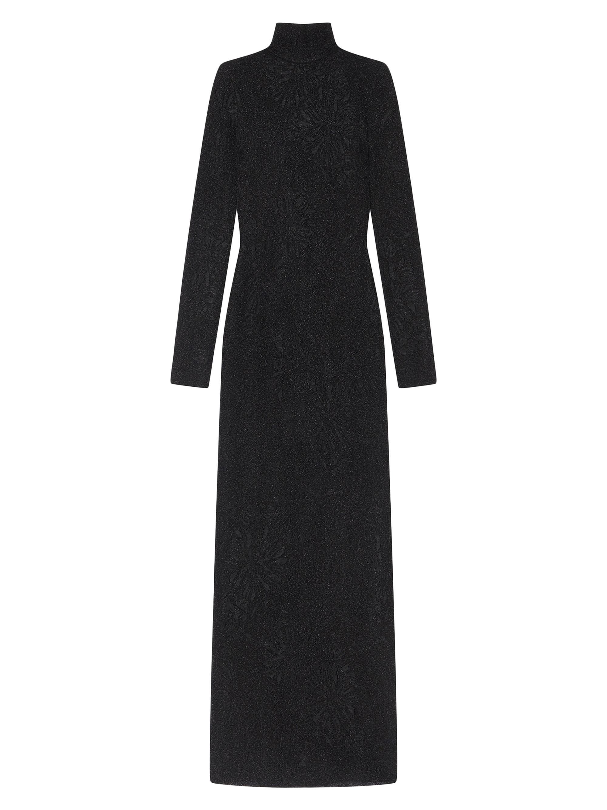 Givenchy Women's Floral Jacquard Lurex Gown - Black