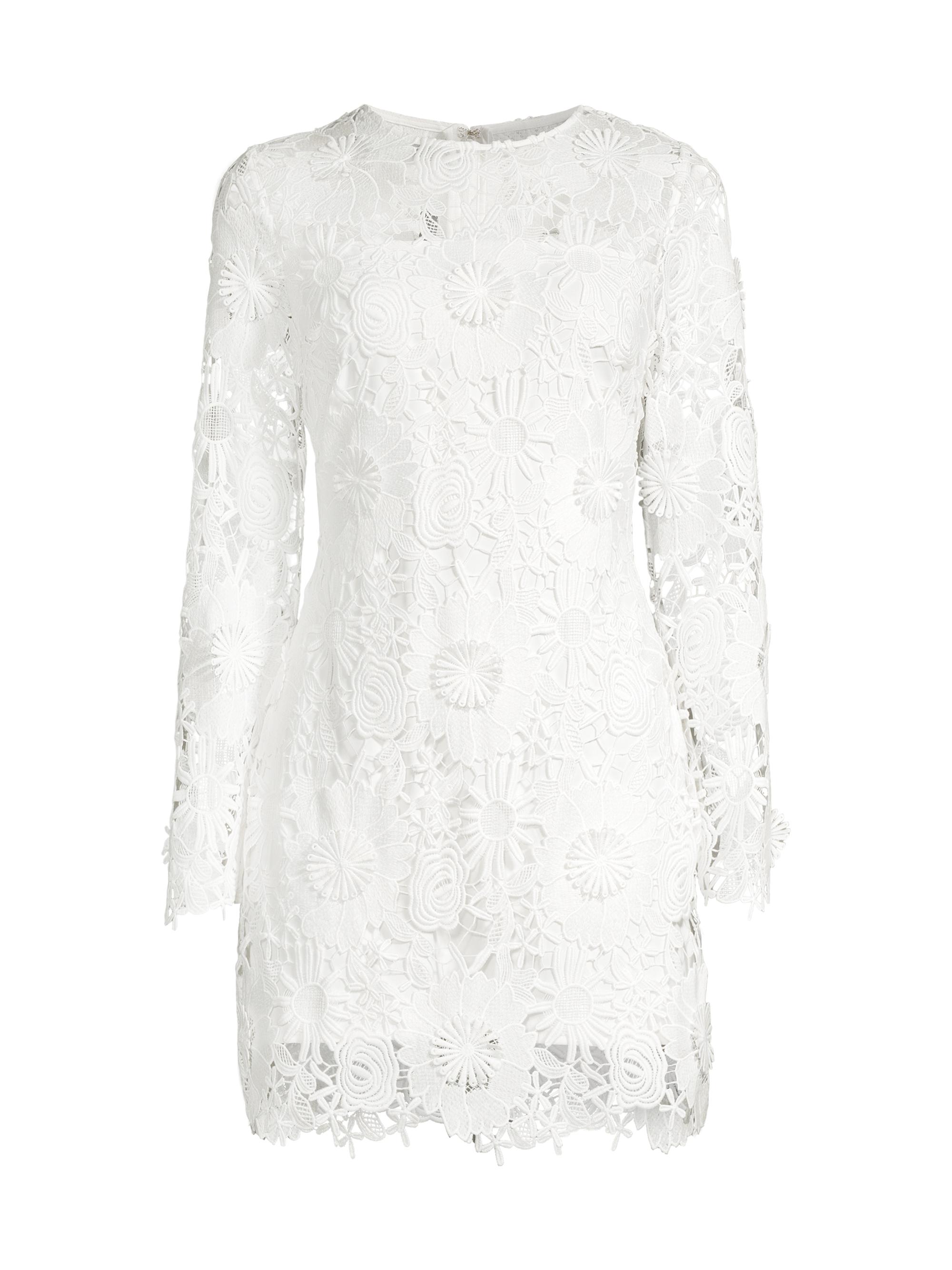 Milly Women's Nessa 3D Lace Minidress - White