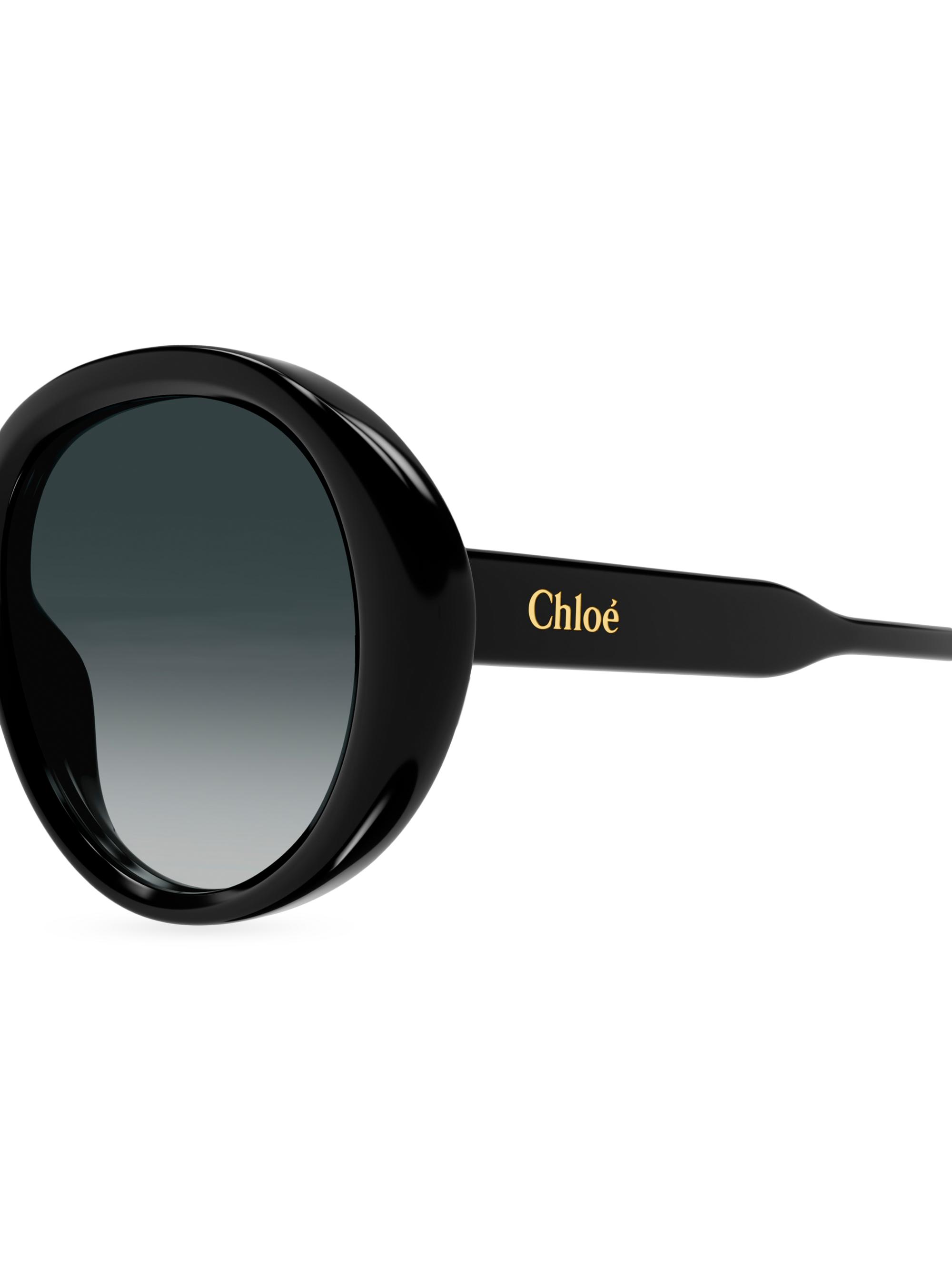 Chloé Gayia 53MM Acetate Round Sunglasses | Saks Fifth Avenue