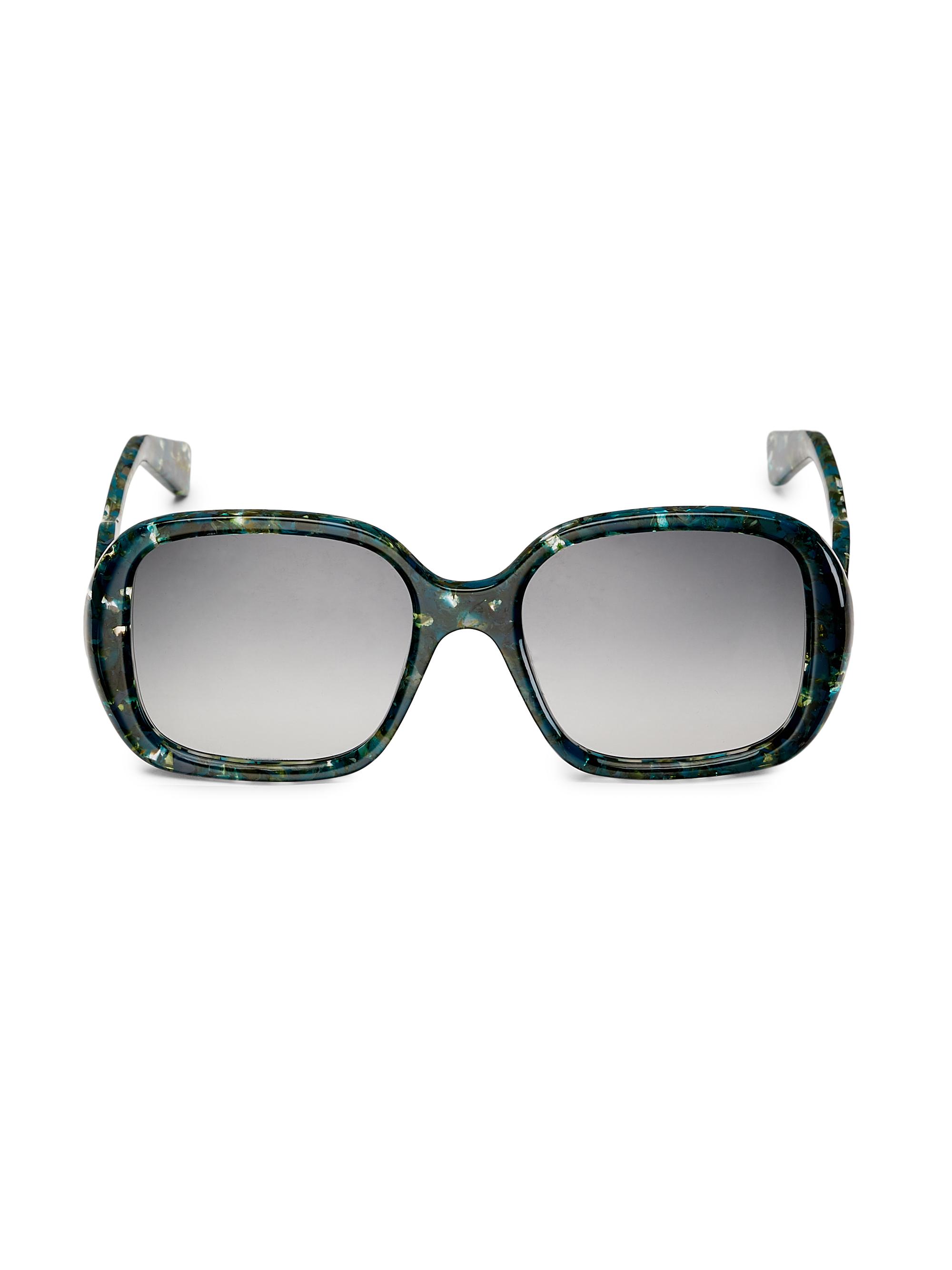 Chloé Women\'s Oversized Square Sunglasses in Silver with Gradient Gray Lenses Chloe CH0324S Sunglasses | Select Eyewear main image 4