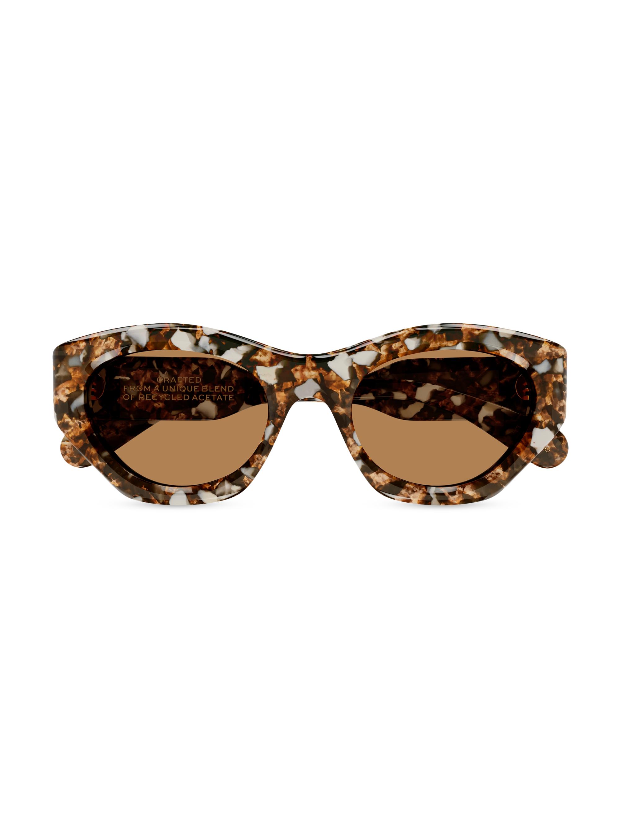Chloé Women's Gayia 53MM Acetate Cat-Eye Sunglasses - Havana Brown