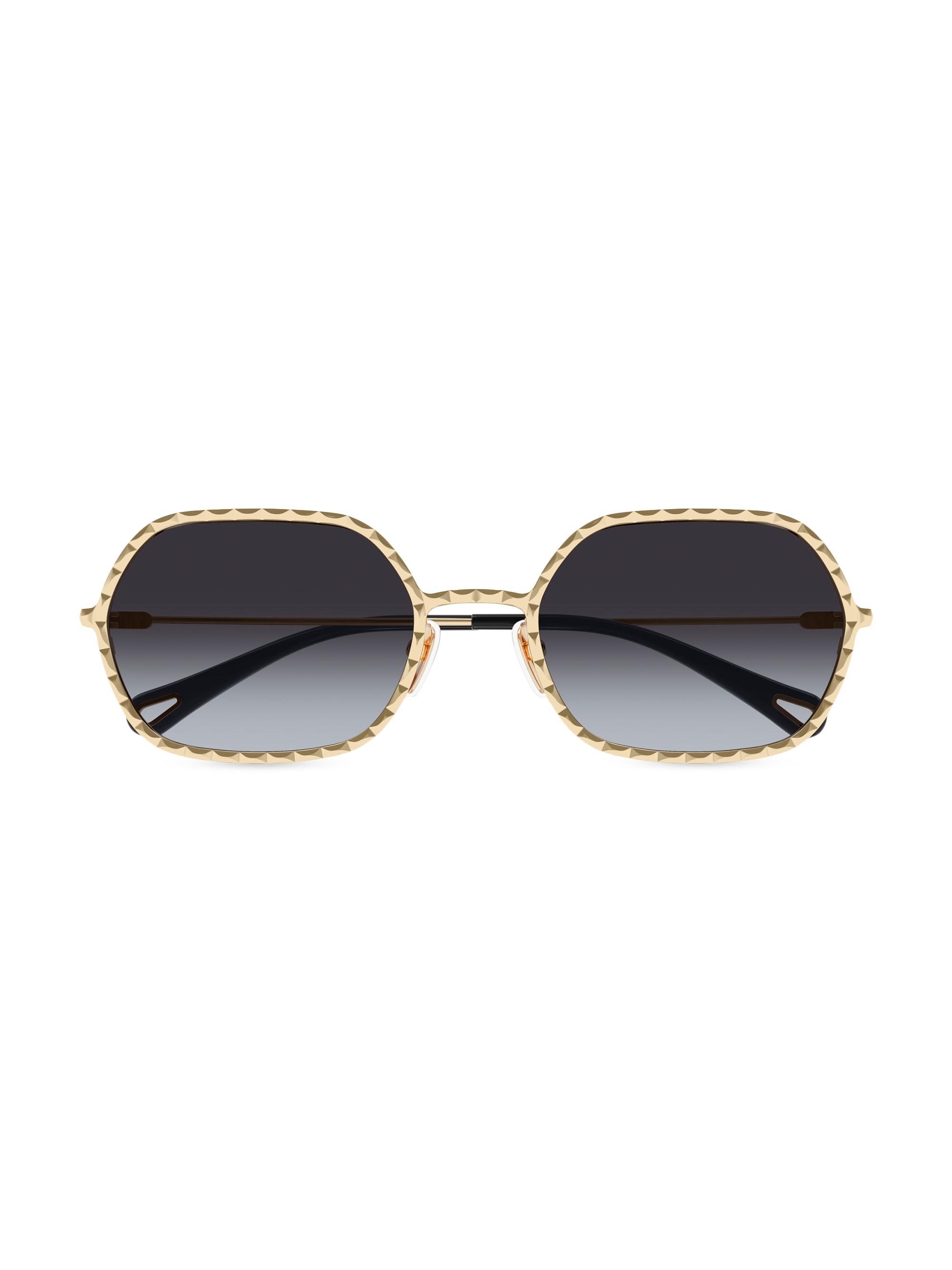 Chloé Franky 59 MM Geometric Bio Injection Sunglasses | Saks  display picture 3