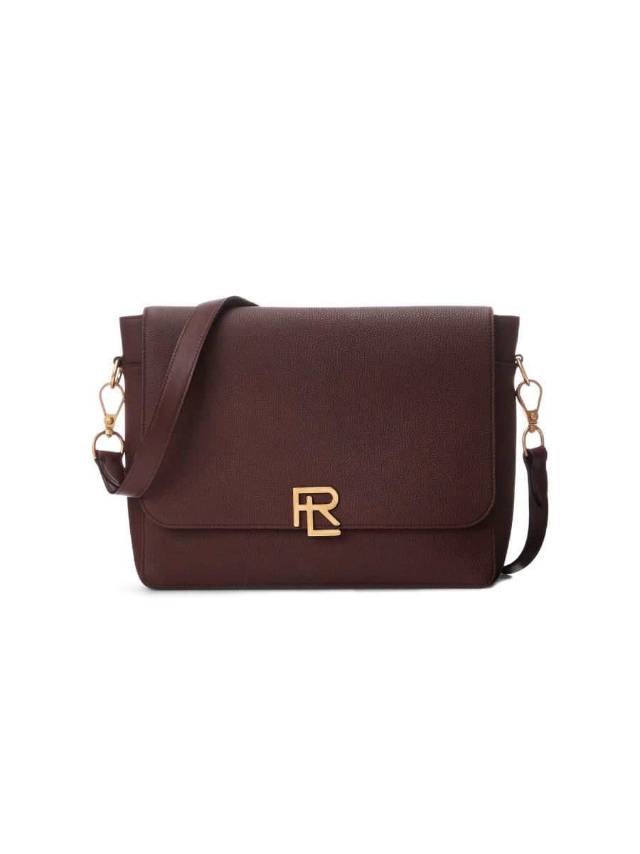 Ralph Lauren Purple Label Pebbled Leather Briefcase | Saks Fifth