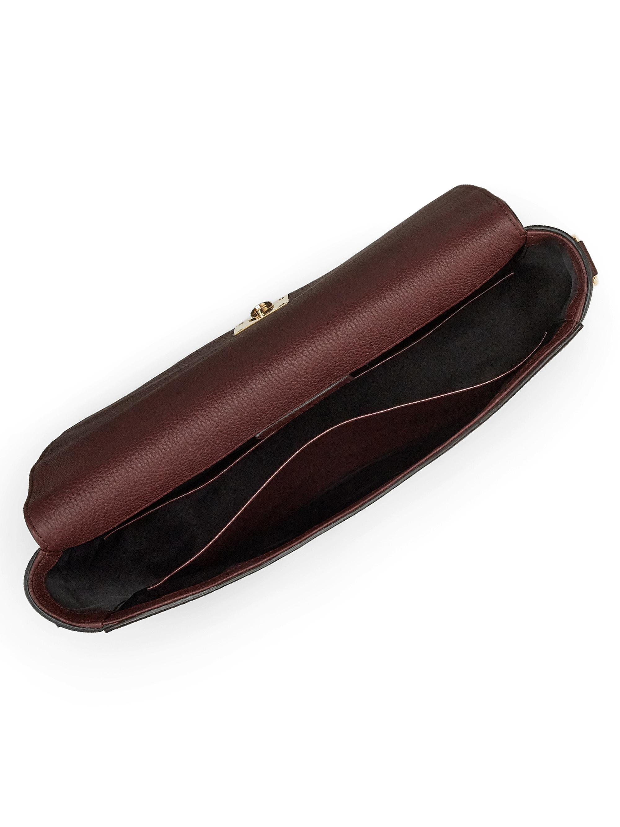 Ralph Lauren Purple Label Pebbled Leather Briefcase | Saks Fifth