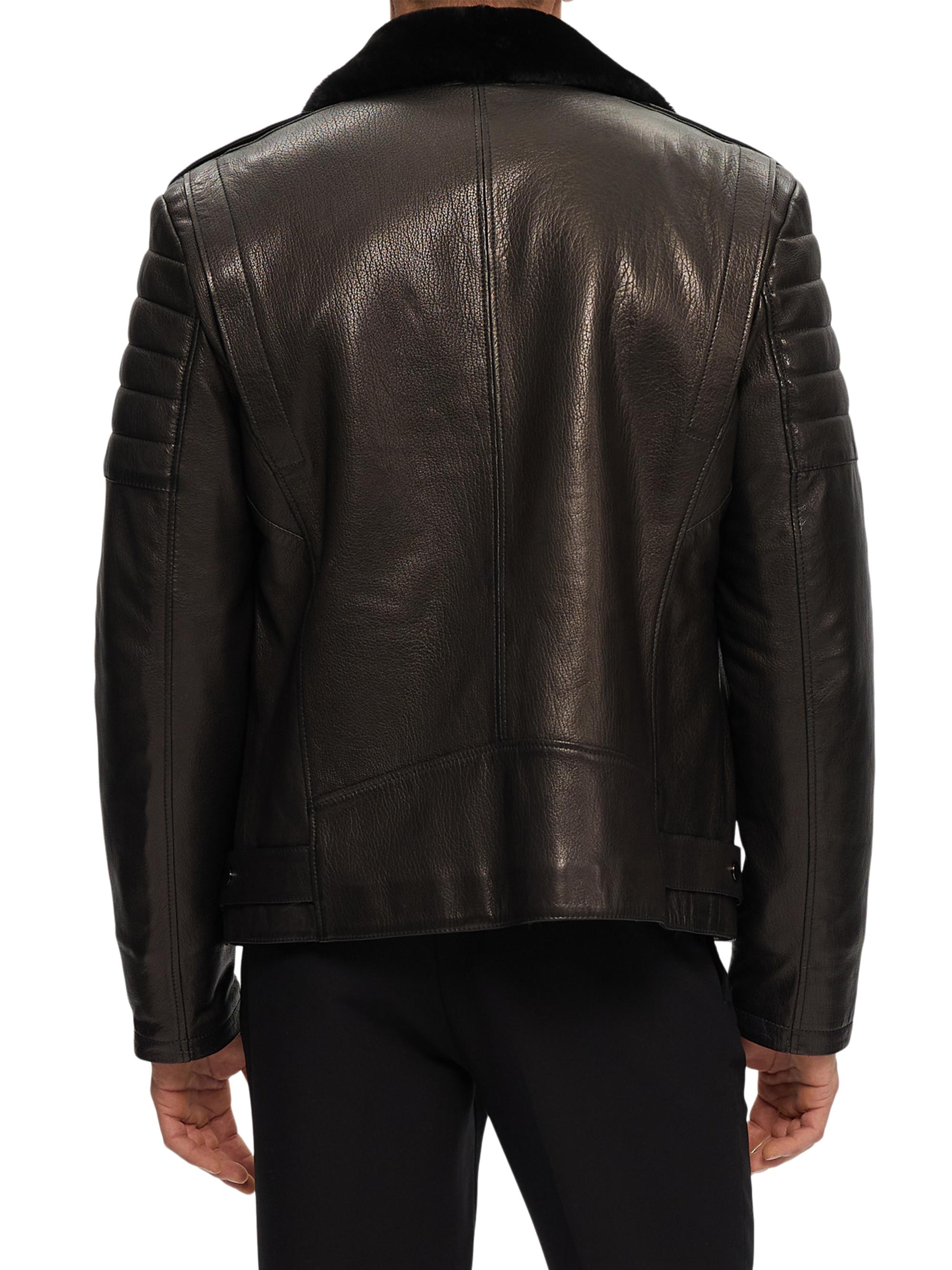 Gorski Nappa Moto Jacket with Shearling Lamb | Saks Fifth Avenue