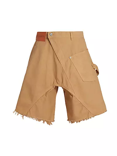 Twisted Cotton Workwear Shorts