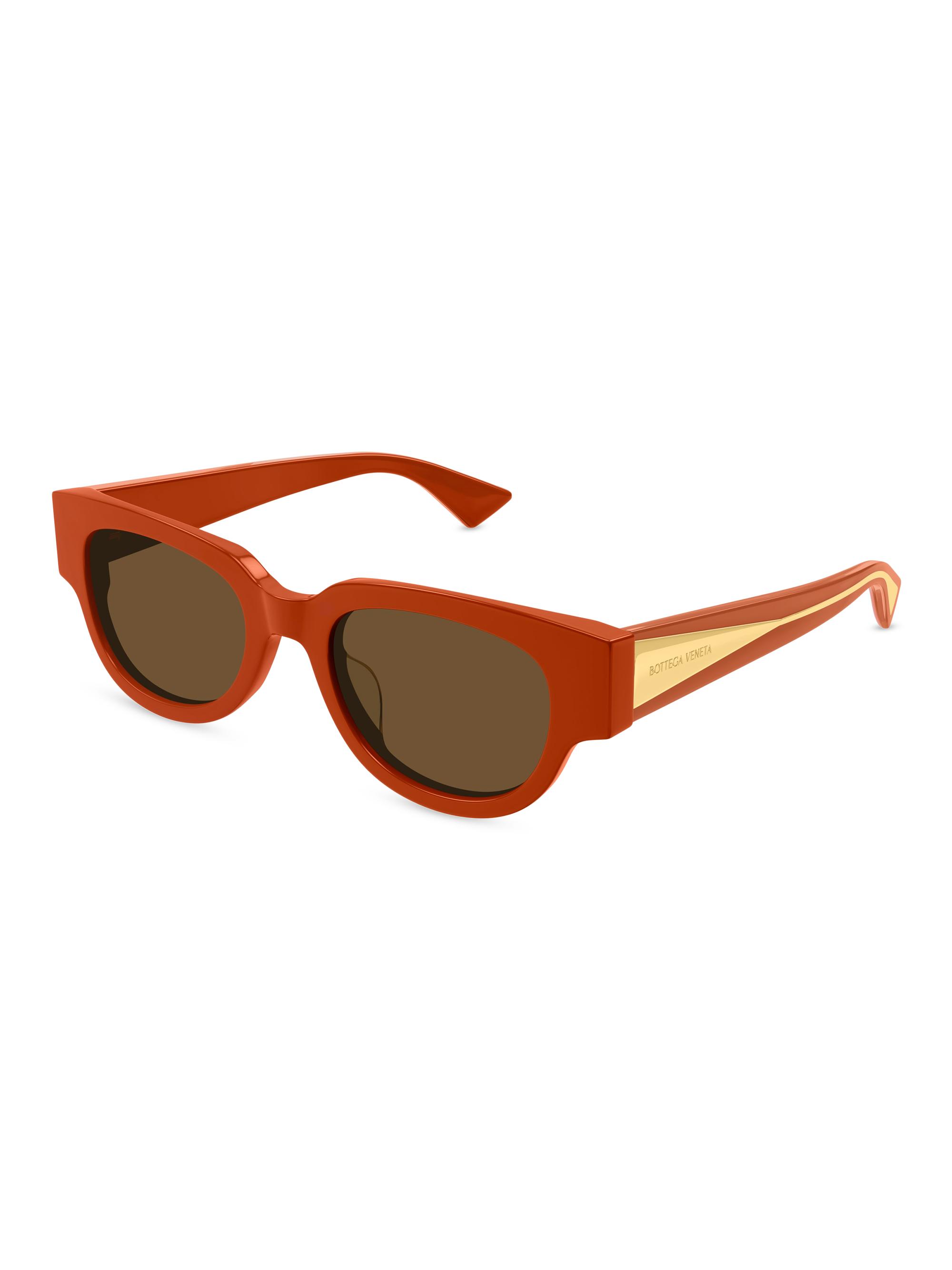 Bottega Veneta Nude Triangle 52MM Cat-Eye Sunglasses | Saks Fifth
