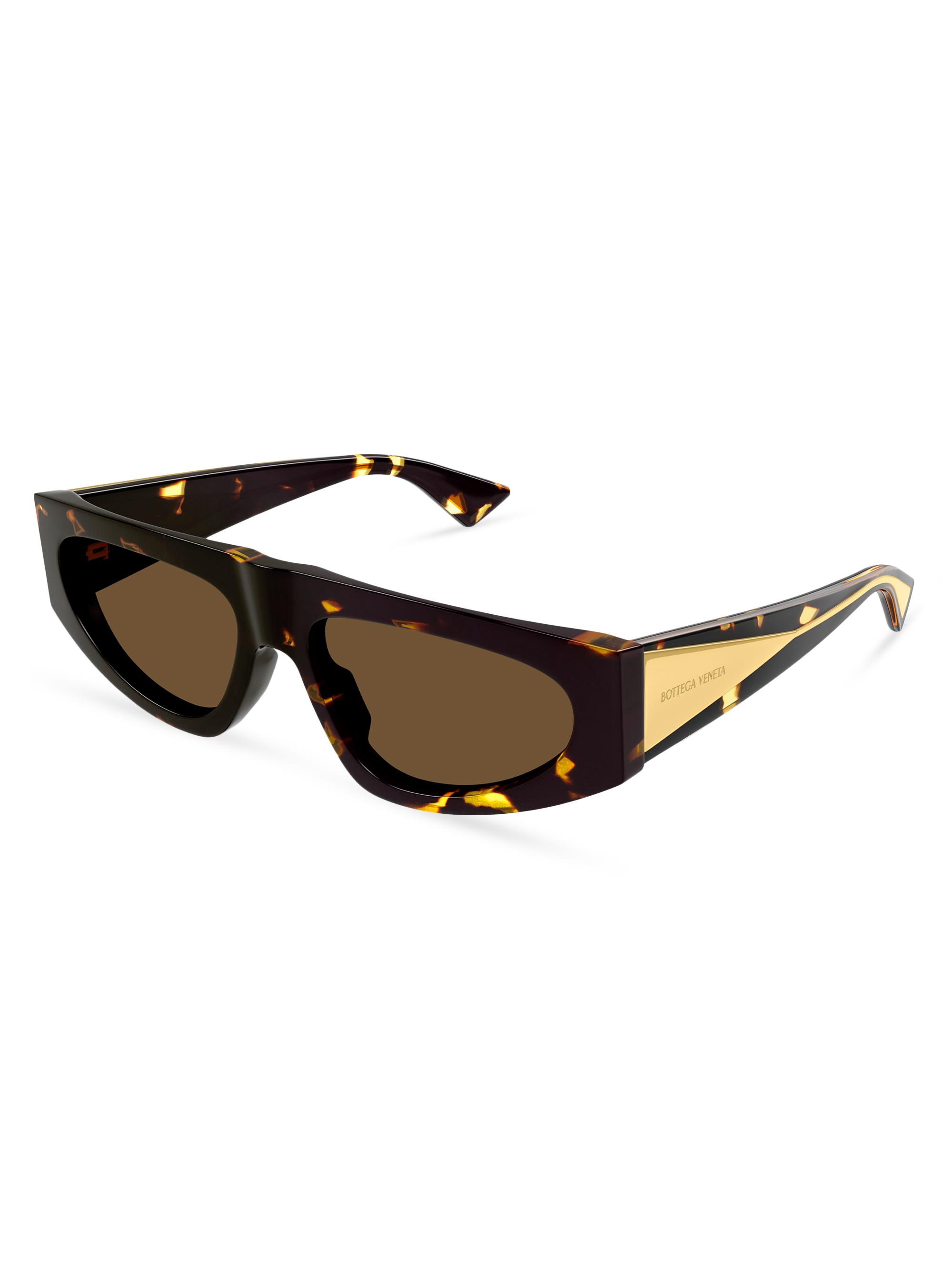 Bottega Veneta Nude Triangle 57MM Geometric Sunglasses  display picture 3