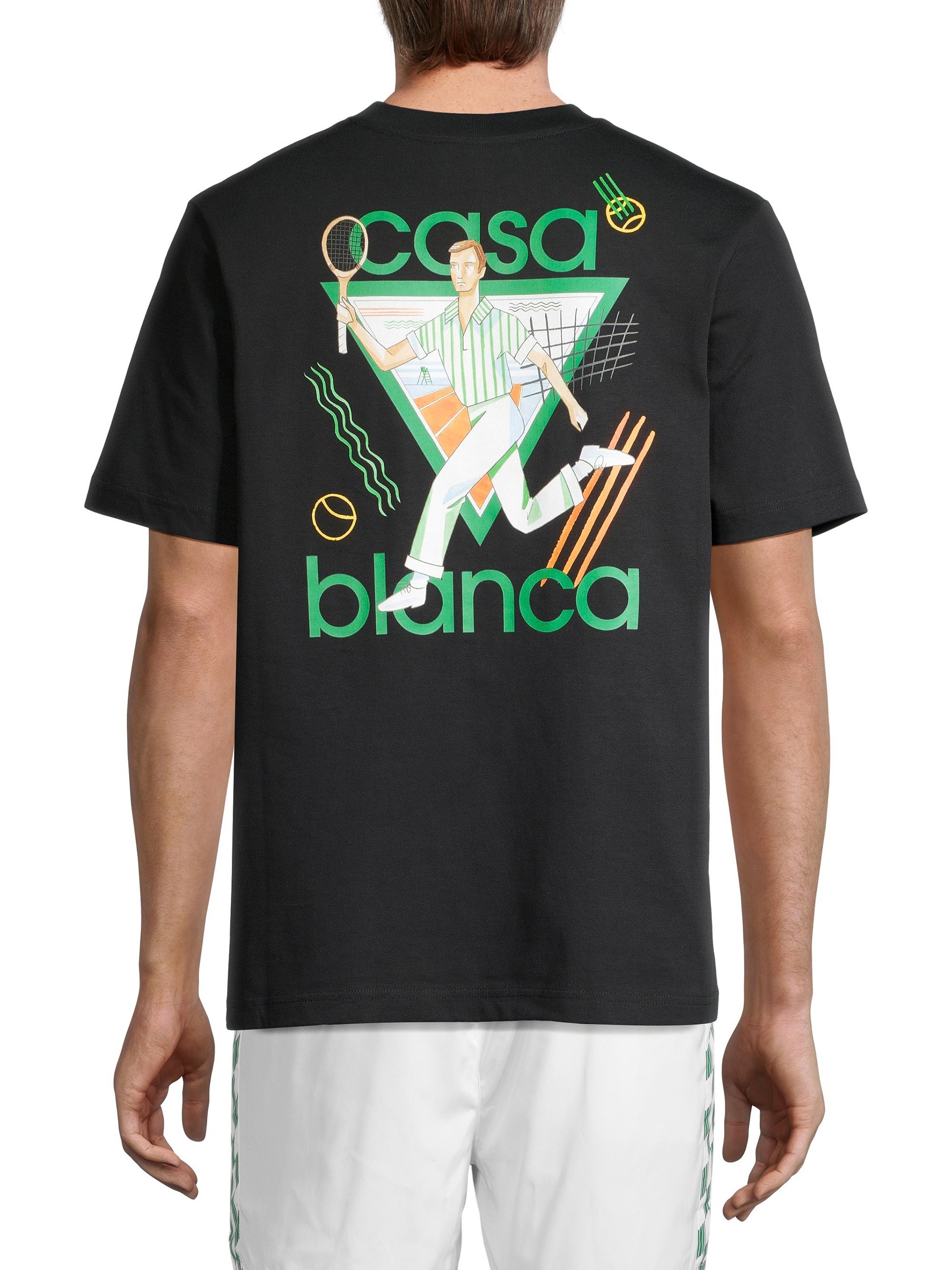 Casablanca Le Jeu Logo Cotton T-Shirt | Saks Fifth Avenue
