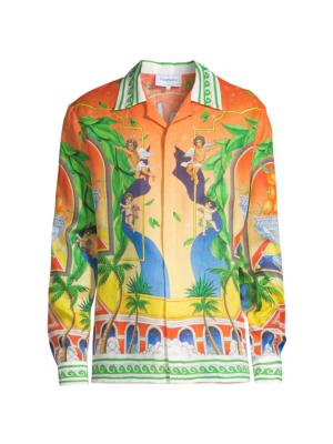 CASABLANCA - Printed Silk Shirt