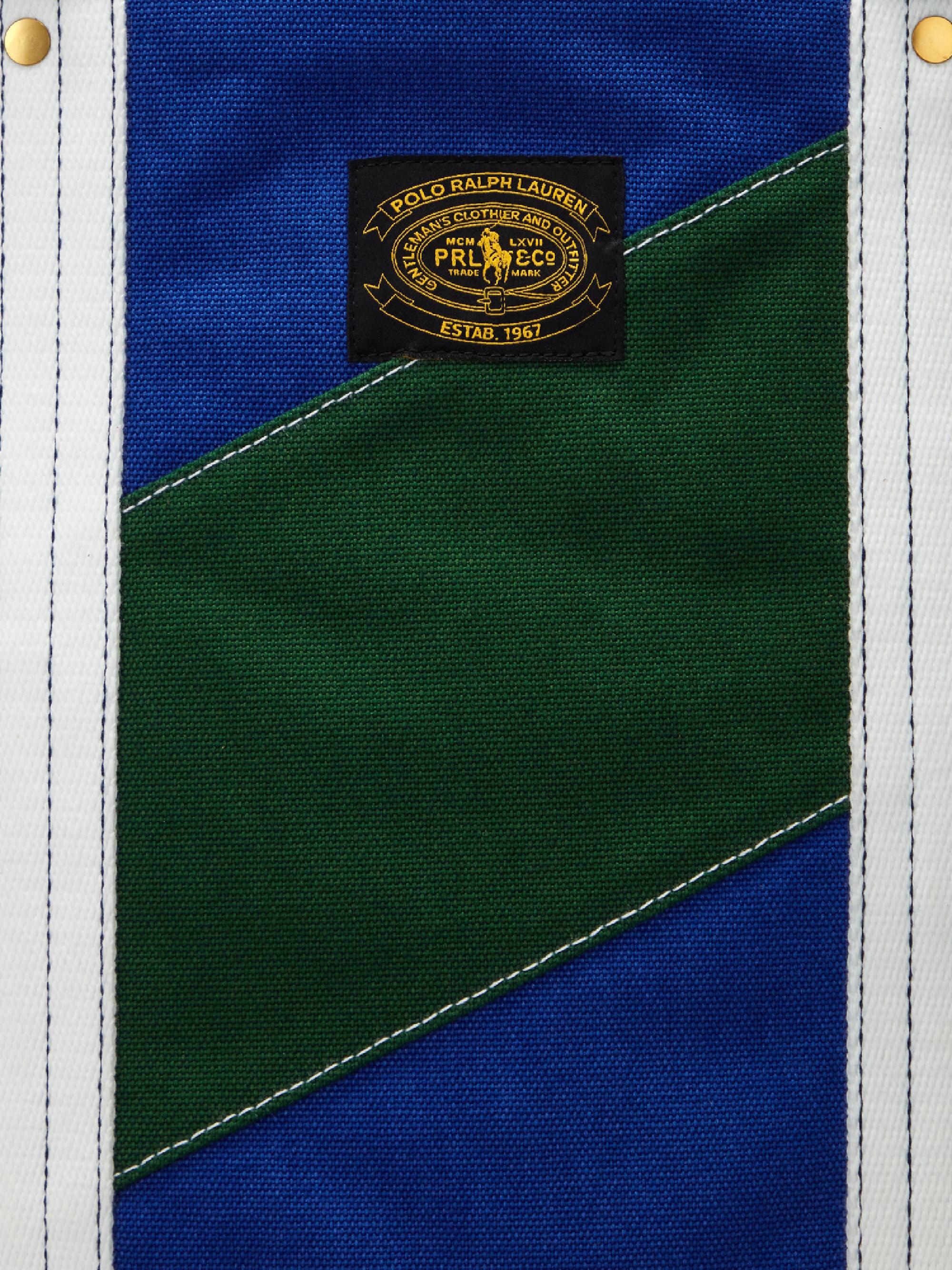 Polo Ralph Lauren Colorblocked Canvas & Leather Tote Bag | Saks