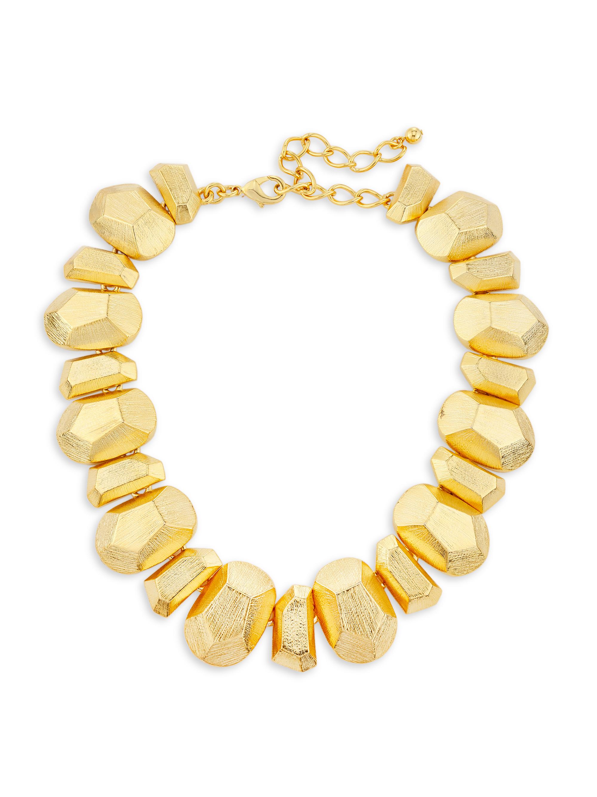 Kenneth Jay Lane Women's 22K Gold-Plated Nugget Necklace - Gold