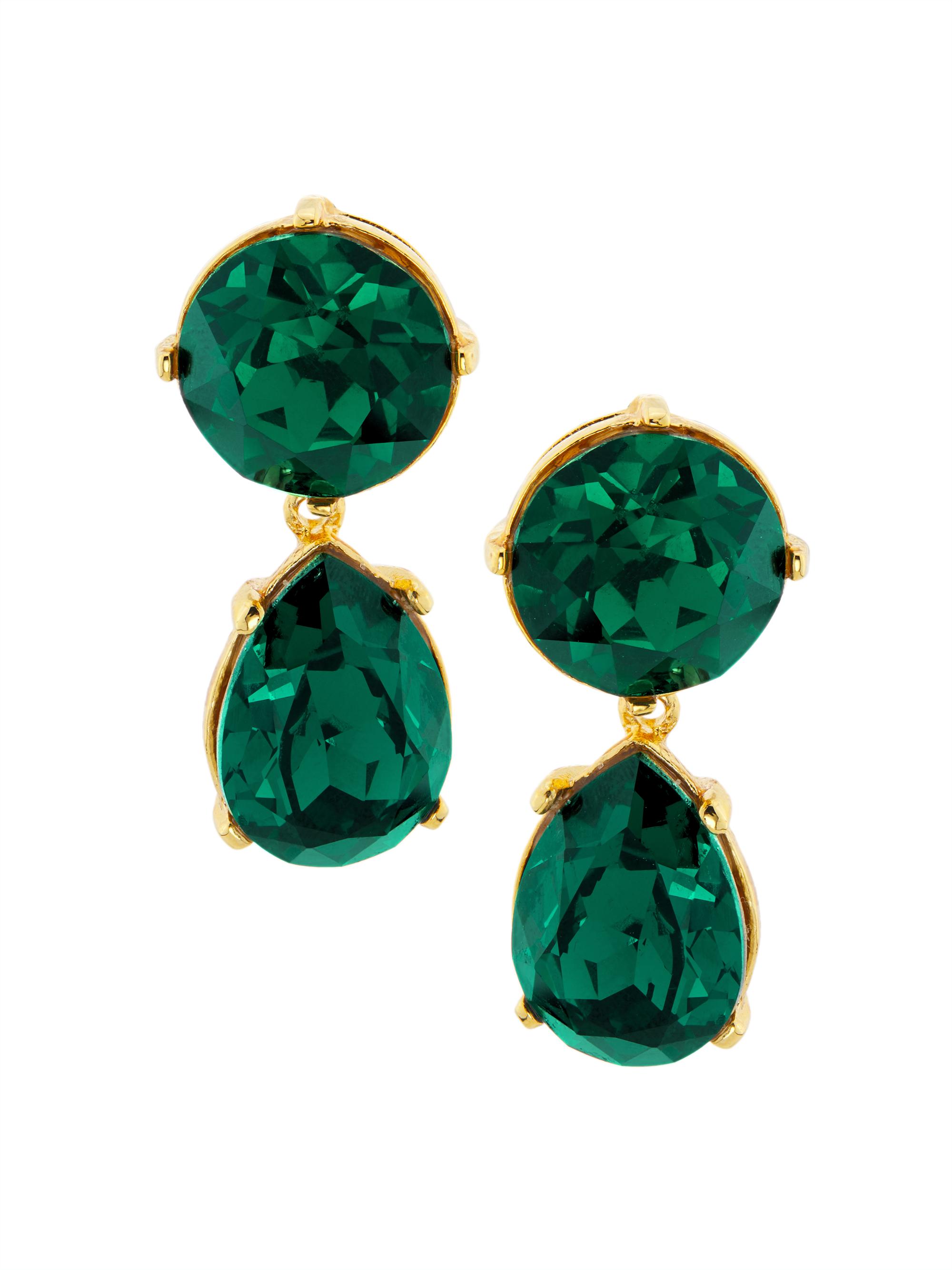 Kenneth Jay Lane 22K-Gold-Plated & Glass Crystal Clip-On Drop Earrings ...