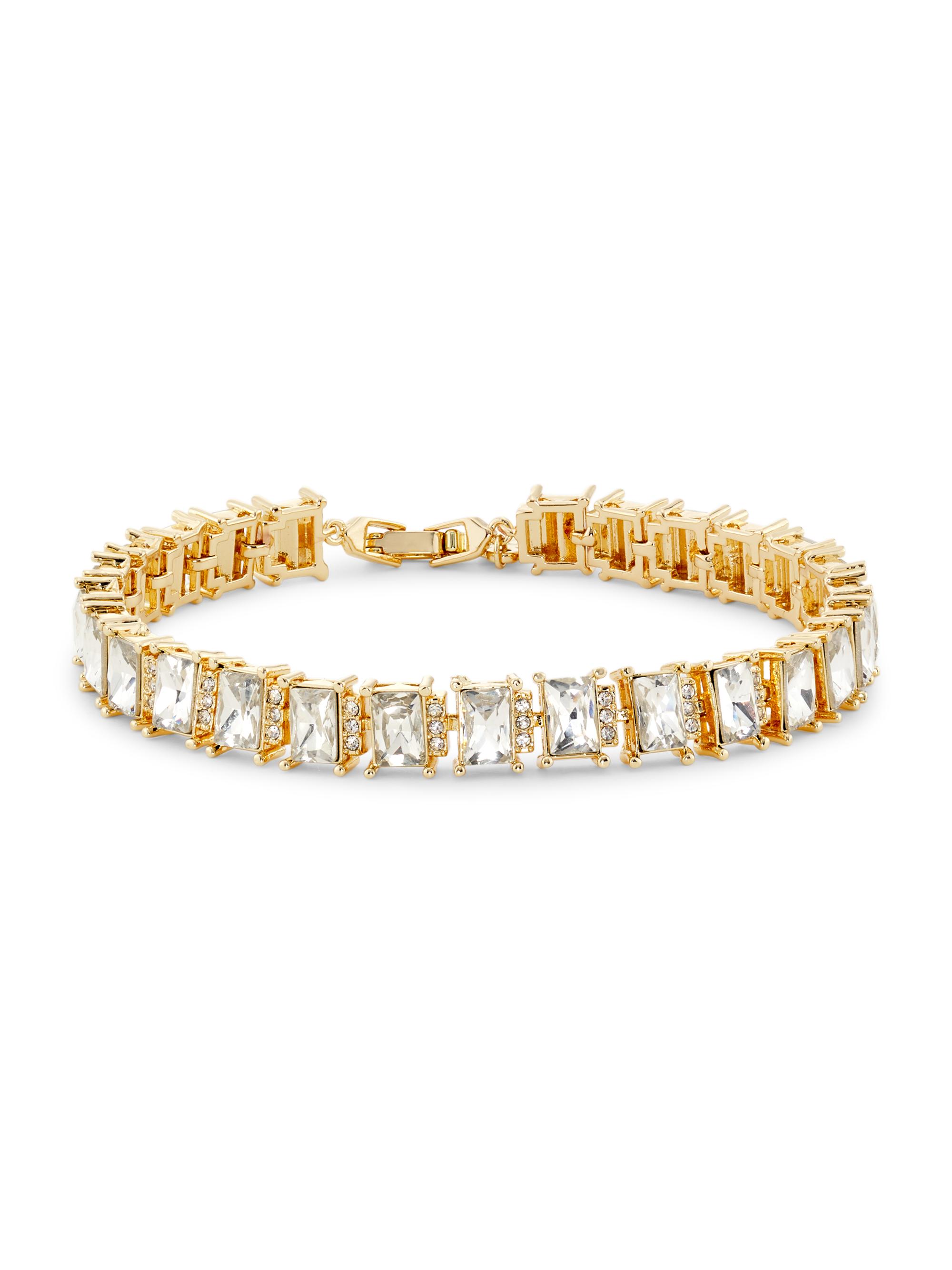 Kenneth Jay Lane Women's 14K Gold-Plated & Glass Crystal Bracelet - Gold