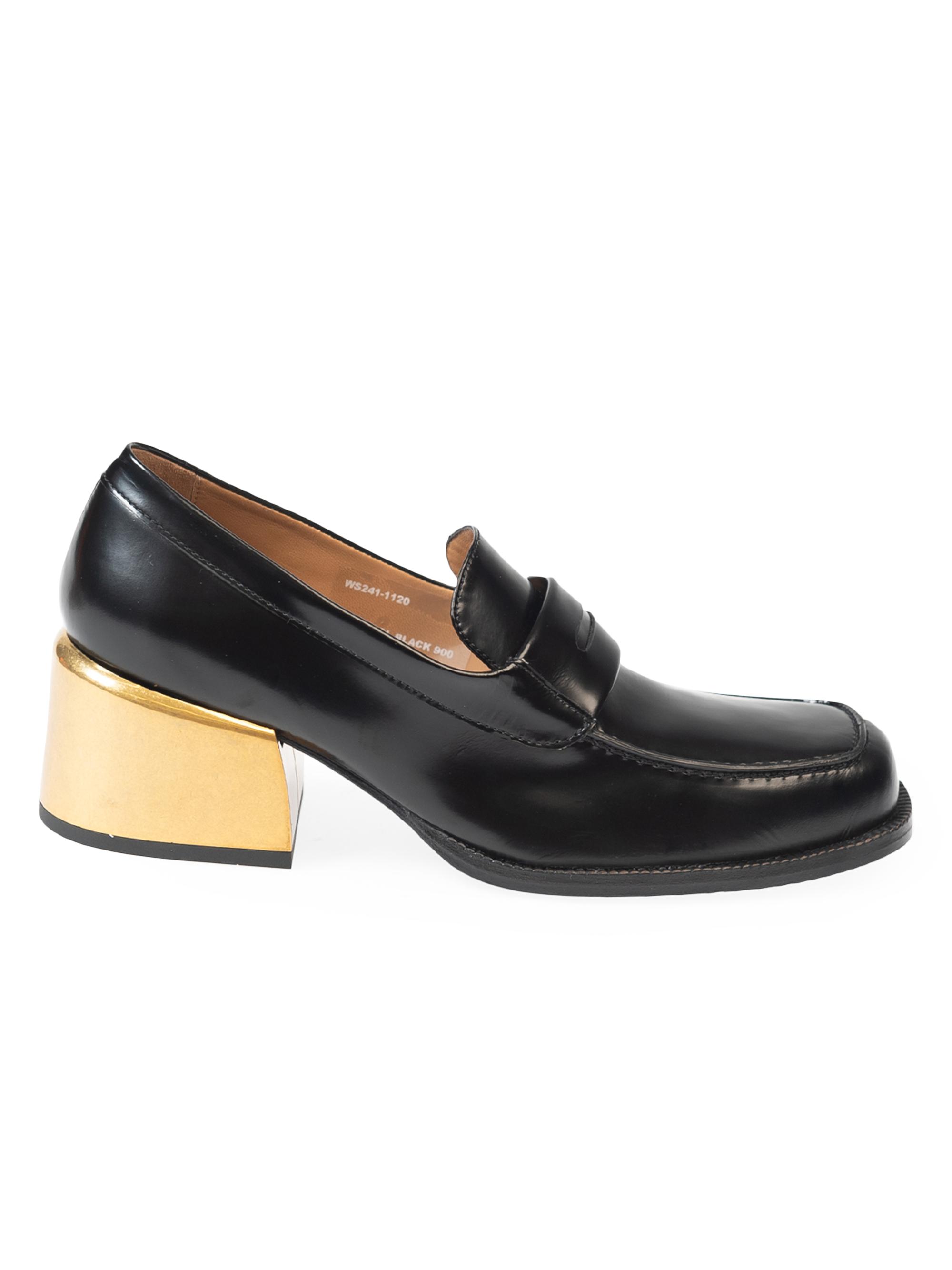 Dries Van Noten Women's 40MM Leather Loafer Pumps - Black