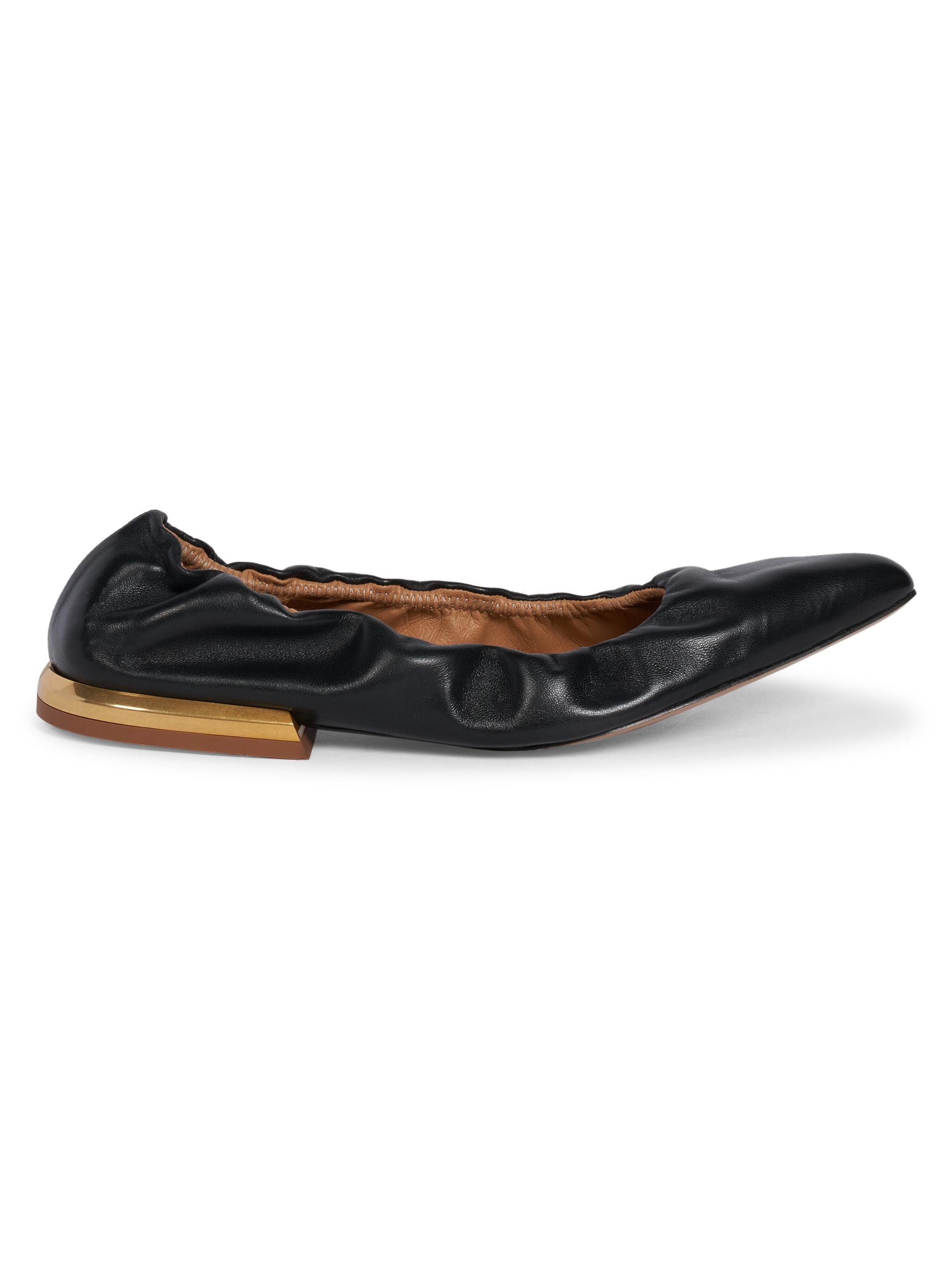 Dries Van Noten Women's Leather Ballet Flats - Black