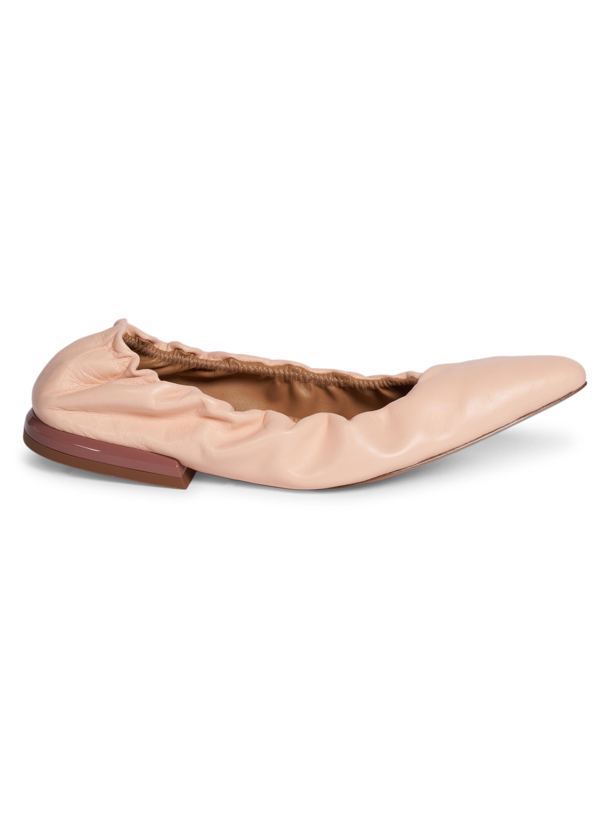 Dries Van Noten Women's Leather Ballet Flats - Blush