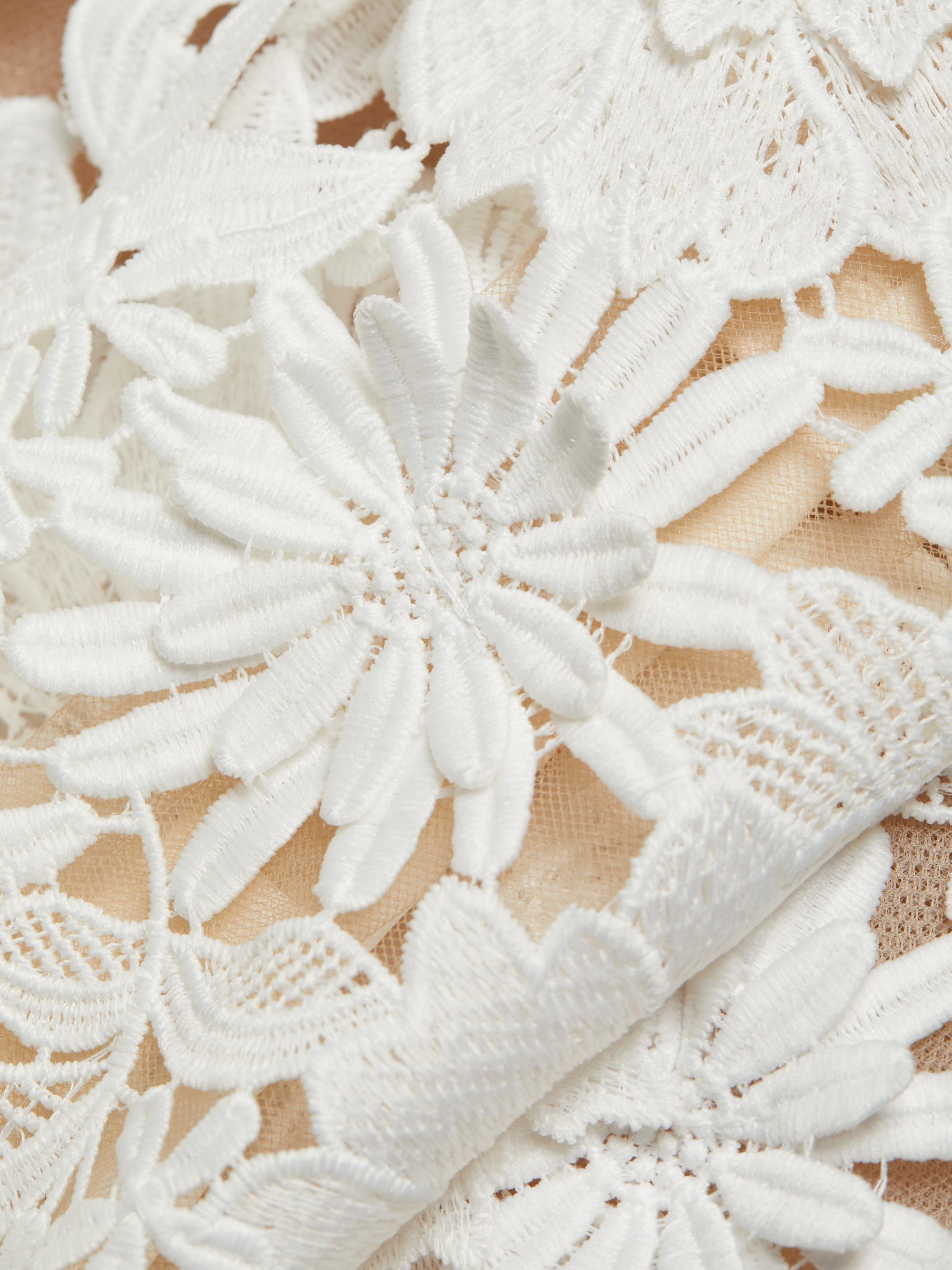 BON MAX／BONCIERGE☆スカートスーツ ホワイト 17号 Bronx and Banco Maia Lace Long-Sleeve Minidress | Saks Fifth Avenue